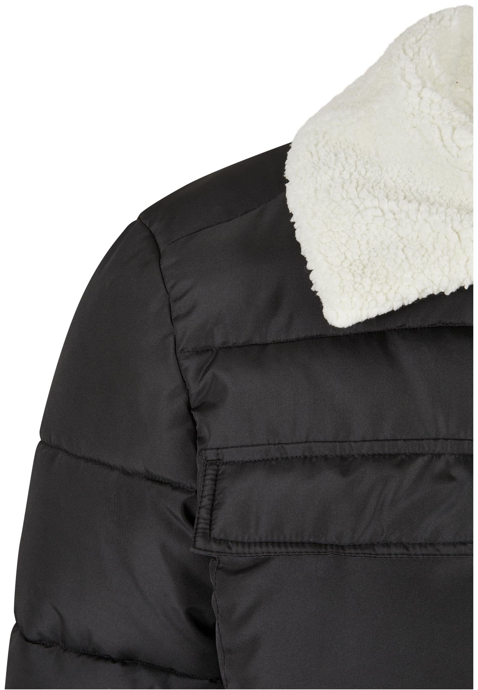 URBAN CLASSICS Winterjacke Padded Collar Jacket Herren (1-St) Sherpa Shirt
