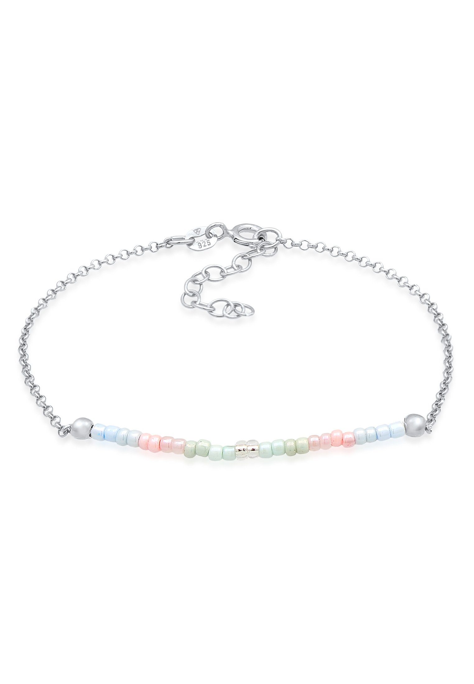 Armband Beads Kugeln Pastell 925 Silber