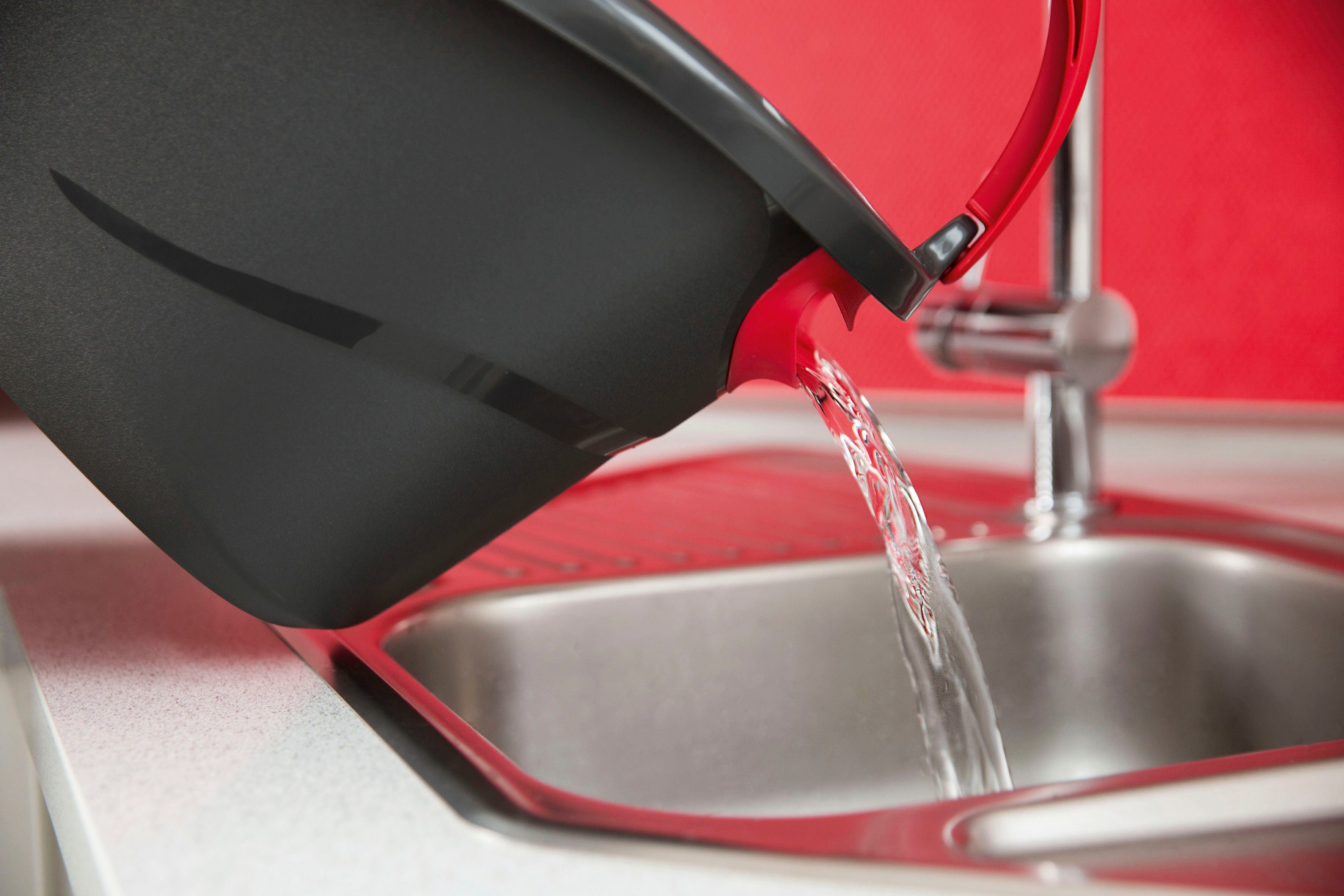 Vileda Bodenwischer-Set EASY WRING & CLEAN TURBO BOX, (Set, 3-St., Wischmop-Set mit 3-tlg. Teleskopstiel, bis zu 130 cm ausziehbar), inkl. TURBO REFILL MICROFIBRE 2in1 Ersatzkopf