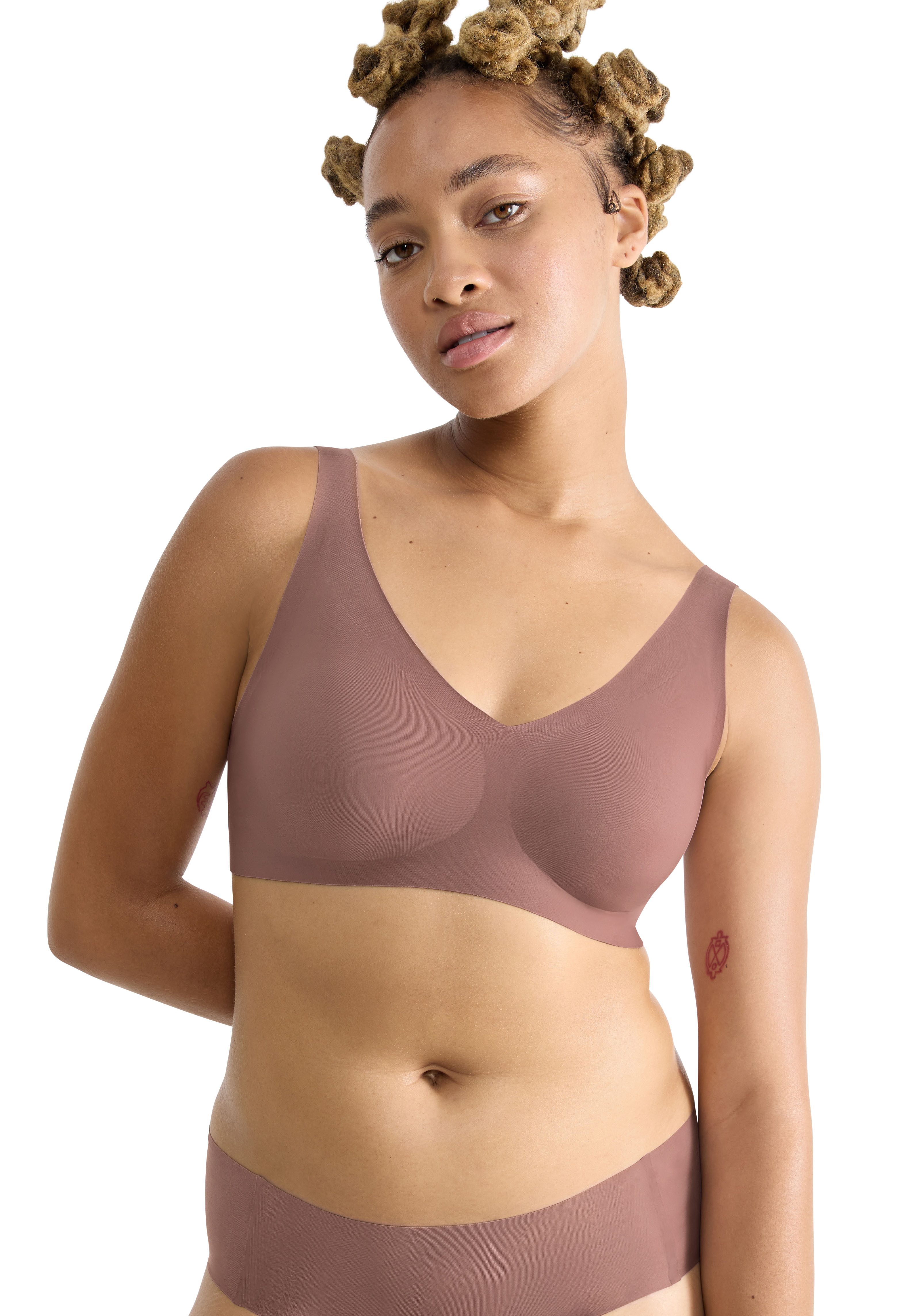 sloggi Bralette ZERO Feel 2.0 nahtlos, herausnehmbare Pads, Mikrofaser, doppellagig