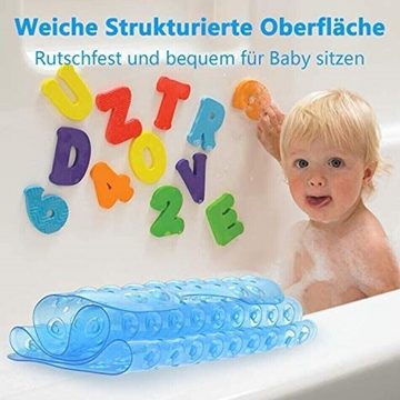 Badematte Badewannenmatte Badematte Badewanne Rutschmatte Antirutschmatte MAJESTICS Solution, rutschfest, antibakteriell, strapazierfähig, PVC, rechteckig, 100cm x 40cm