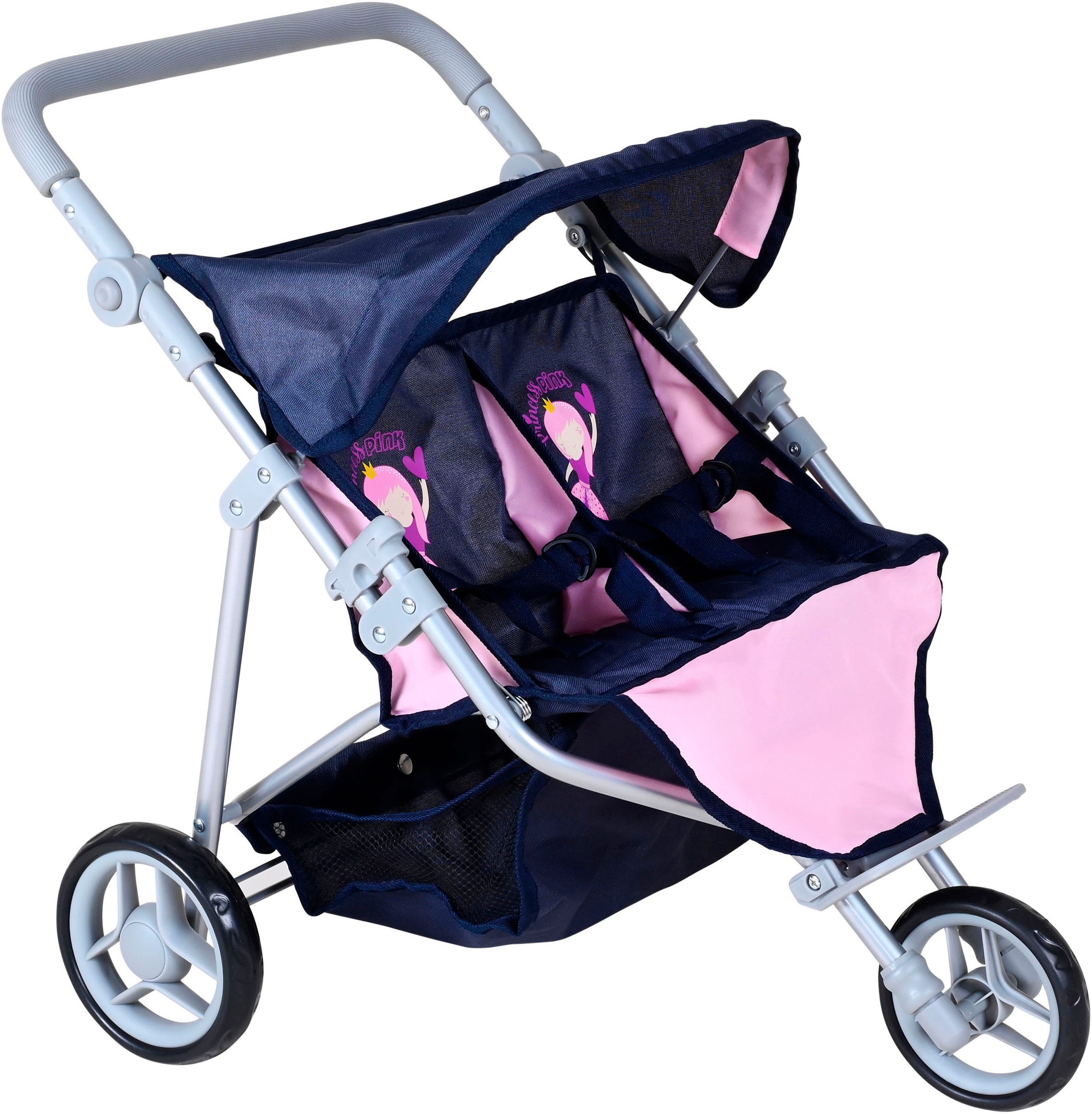 Knorrtoys® Puppen-Zwillingsbuggy Duo - princess blue günstig online kaufen