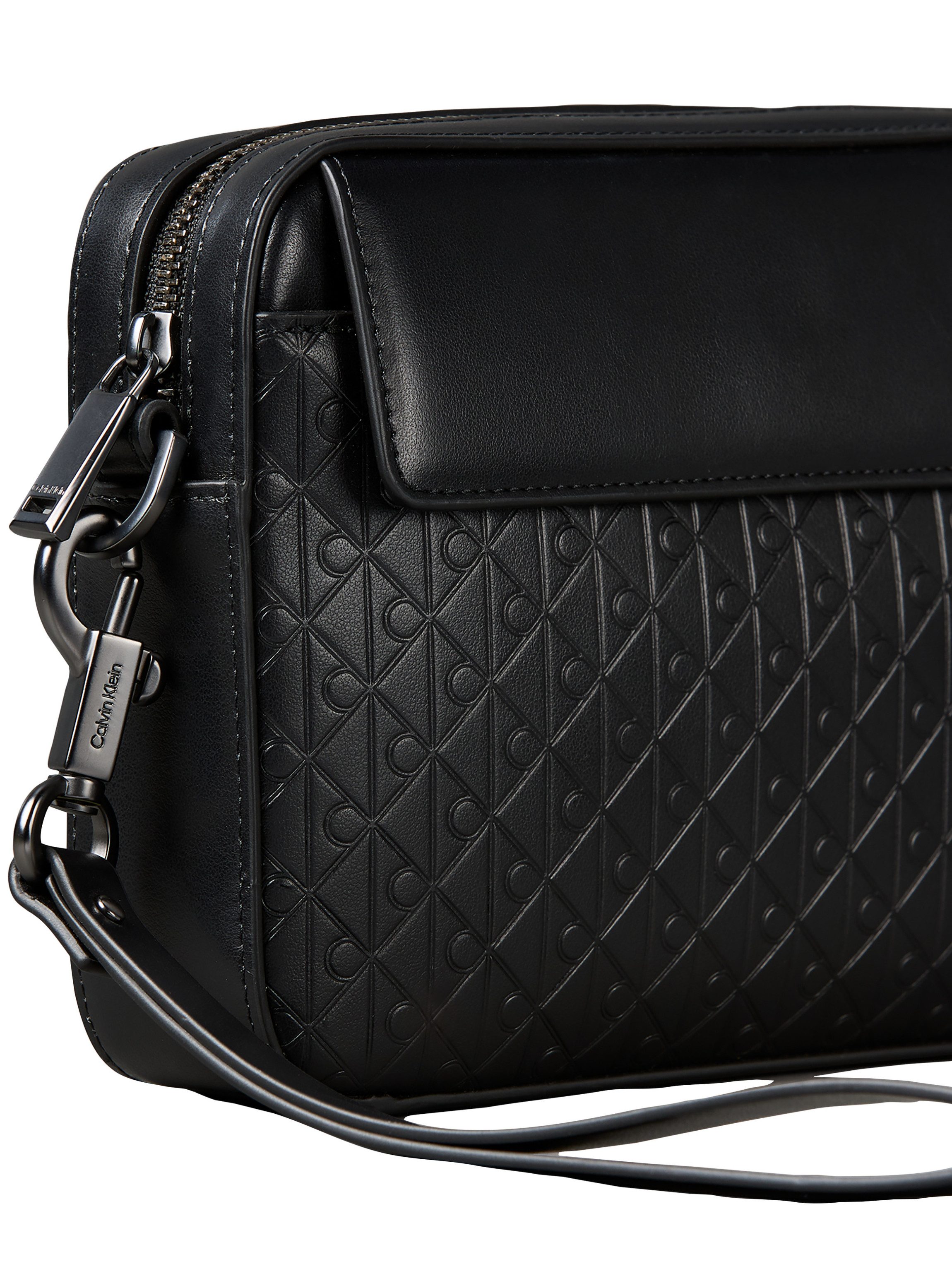 Calvin Klein Kulturbeutel REFINED EMBLEM MIX POUCH W/ HAND, Unisex MiniBag, Hygienebeutel mit stylischer CK-Logoprägung