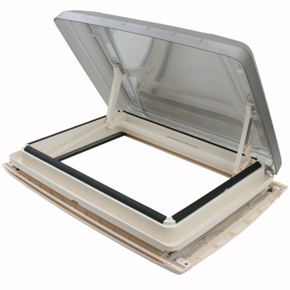MPK Dachfenster MPK VisionStar L pro getönte Dachhaube 70 x 50 perlweiß