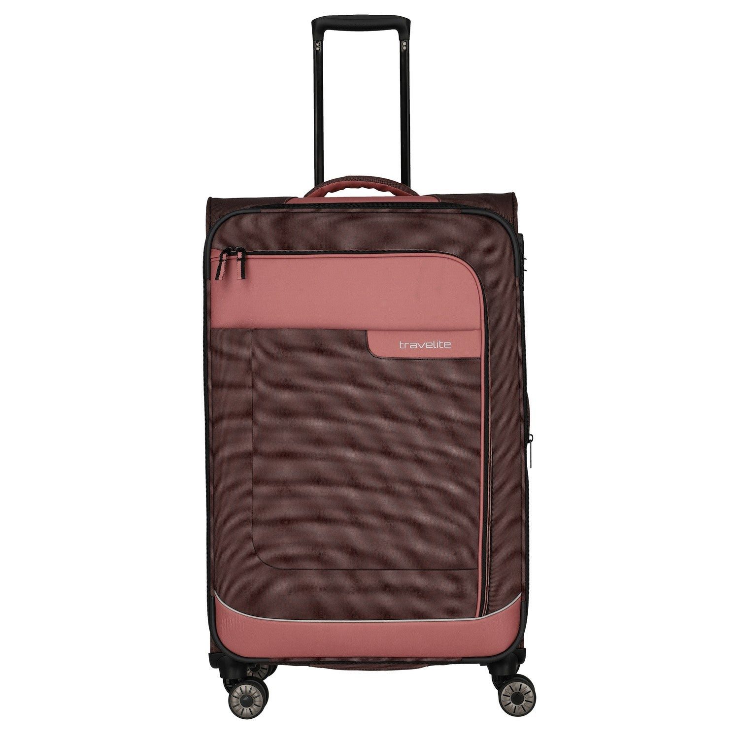 travelite Koffer Viia - 4-Rollen-Trolley L 77 cm erw. (Frühlingsrose), 4 Rollen Rollen