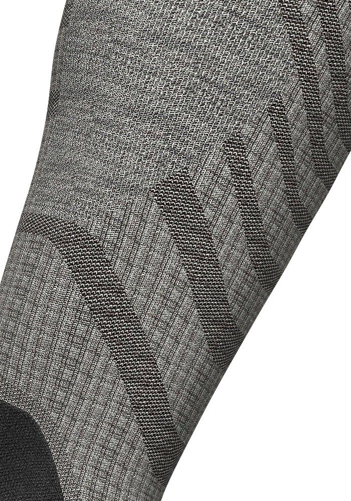 stone Merino Socks mit Bauerfeind Compression Sportsocken Kompression grey/L Outdoor