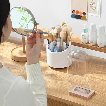 Mrichbez Aufbewahrungsbox Make-up-Pinselhalter drehbar Make-up-Pinsel-Eimer-Regal (1 St), 360-Grad-Drehung