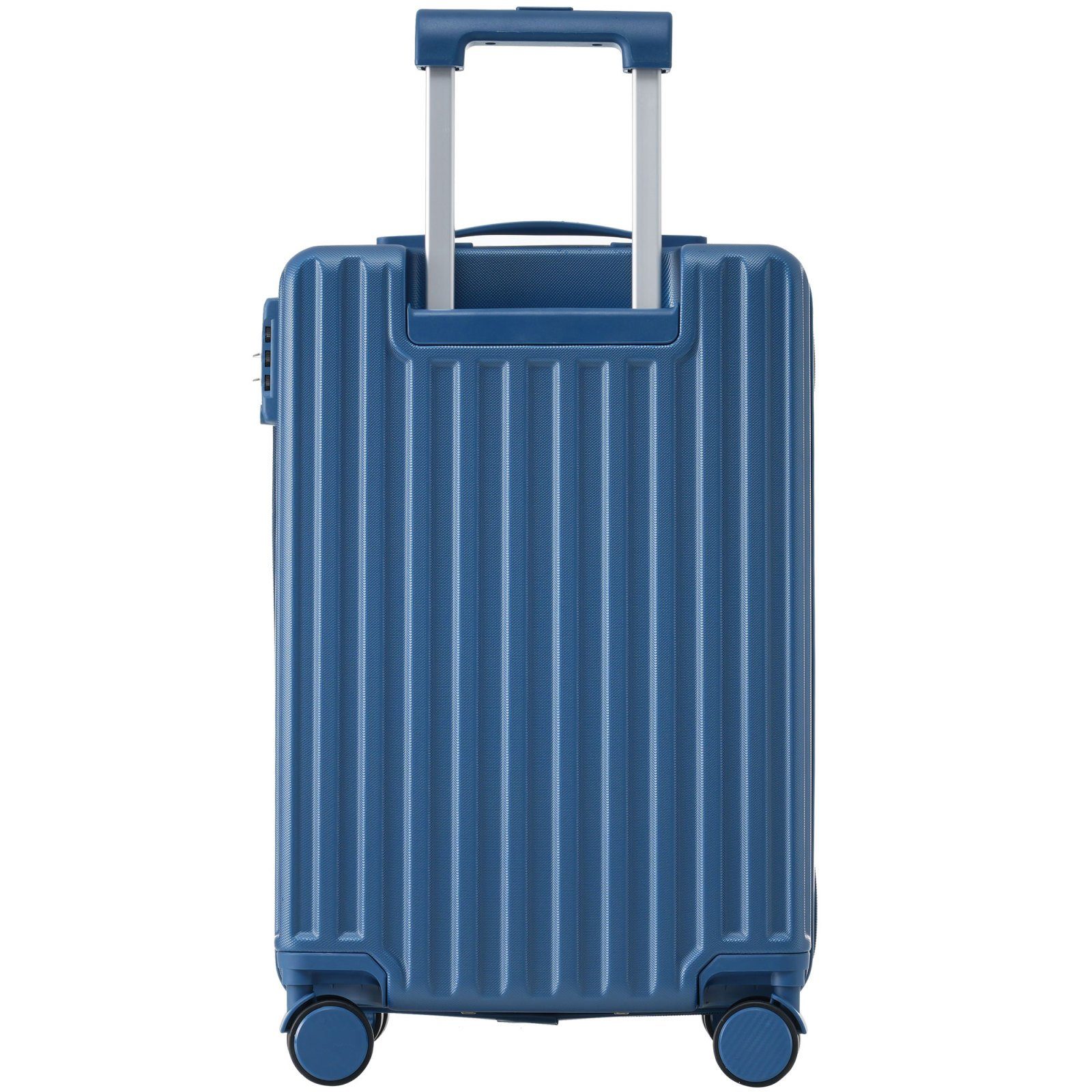 blau ABS-Material, Koffer SEEZSSA Rollkoffer Handgepäck 1tlg Reisekoffer, leichtes Rollen, , 55x36x21cm FarbenModisches Gepäck aus 4