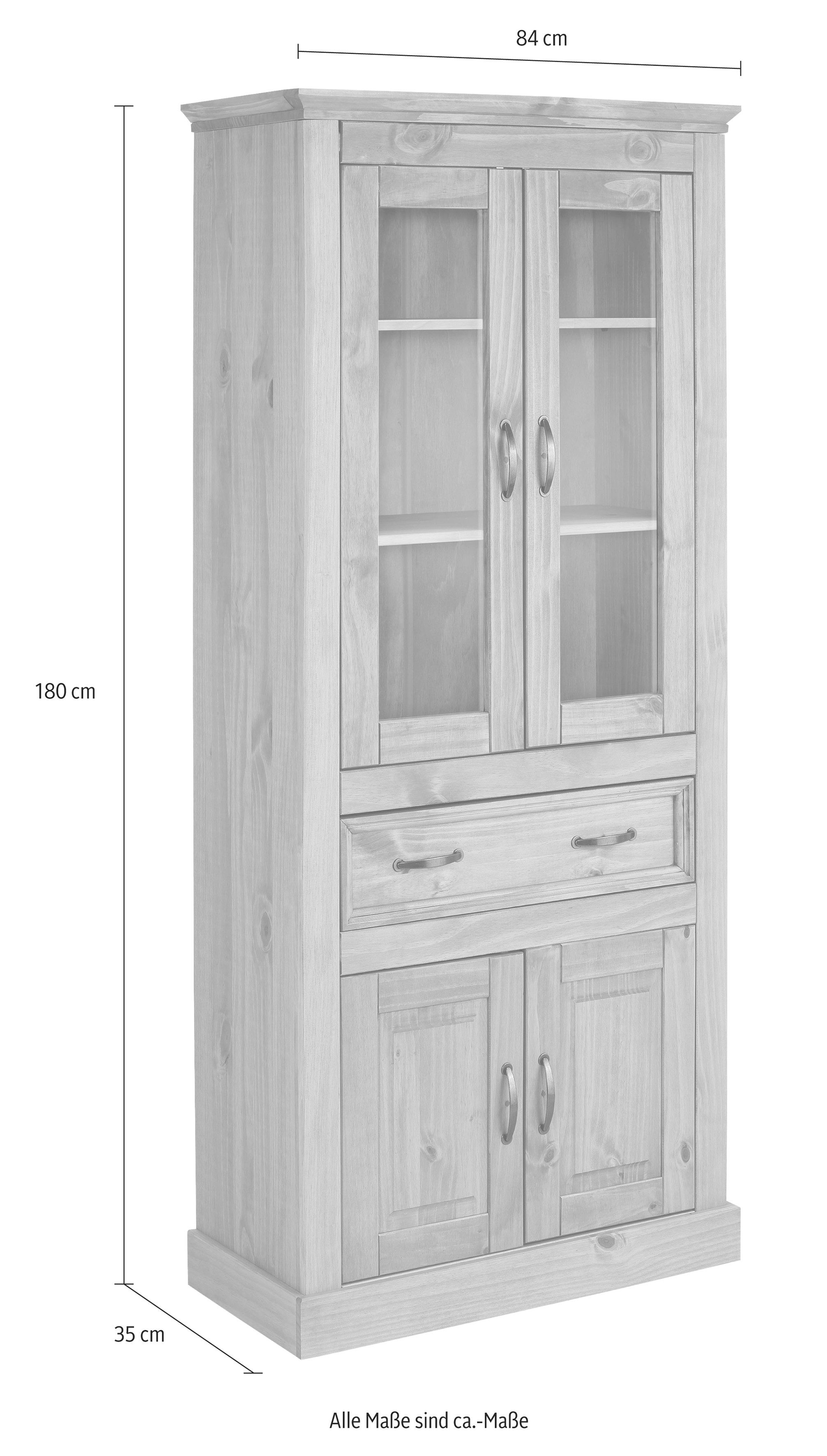 Home affaire Vitrine Selma Höhe 180 cm (2-trg)