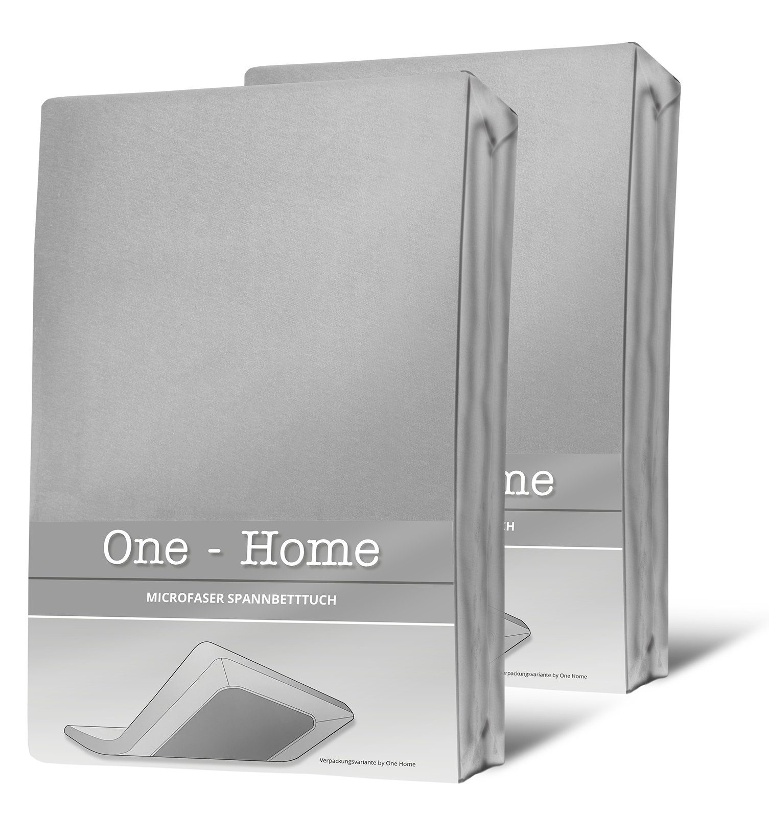 One Home Spannbettlaken, Microfaser, Gummizug: rundum, günstig online kaufen