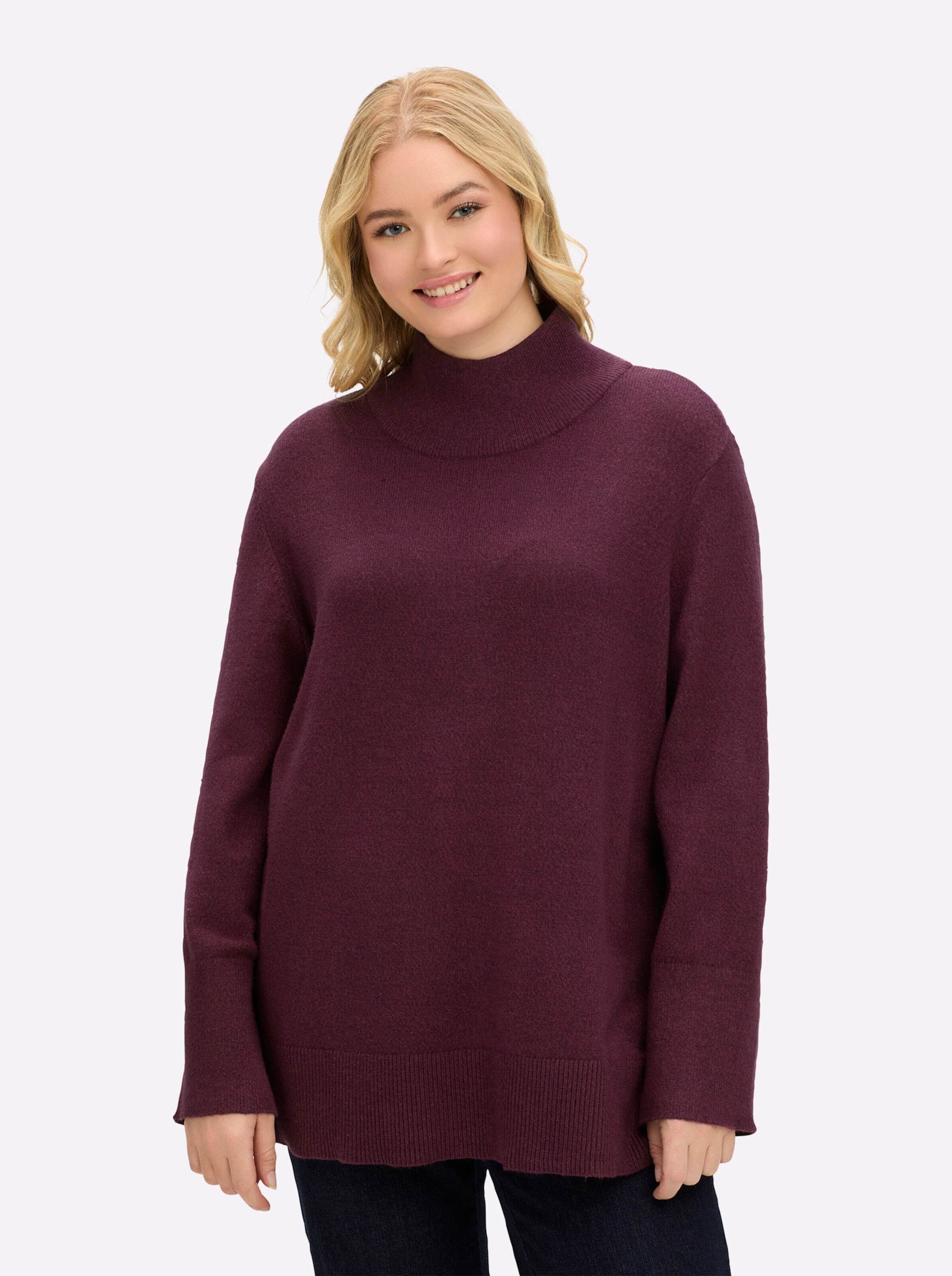 Sheego Strickpullover Pullover Langarm Jersey