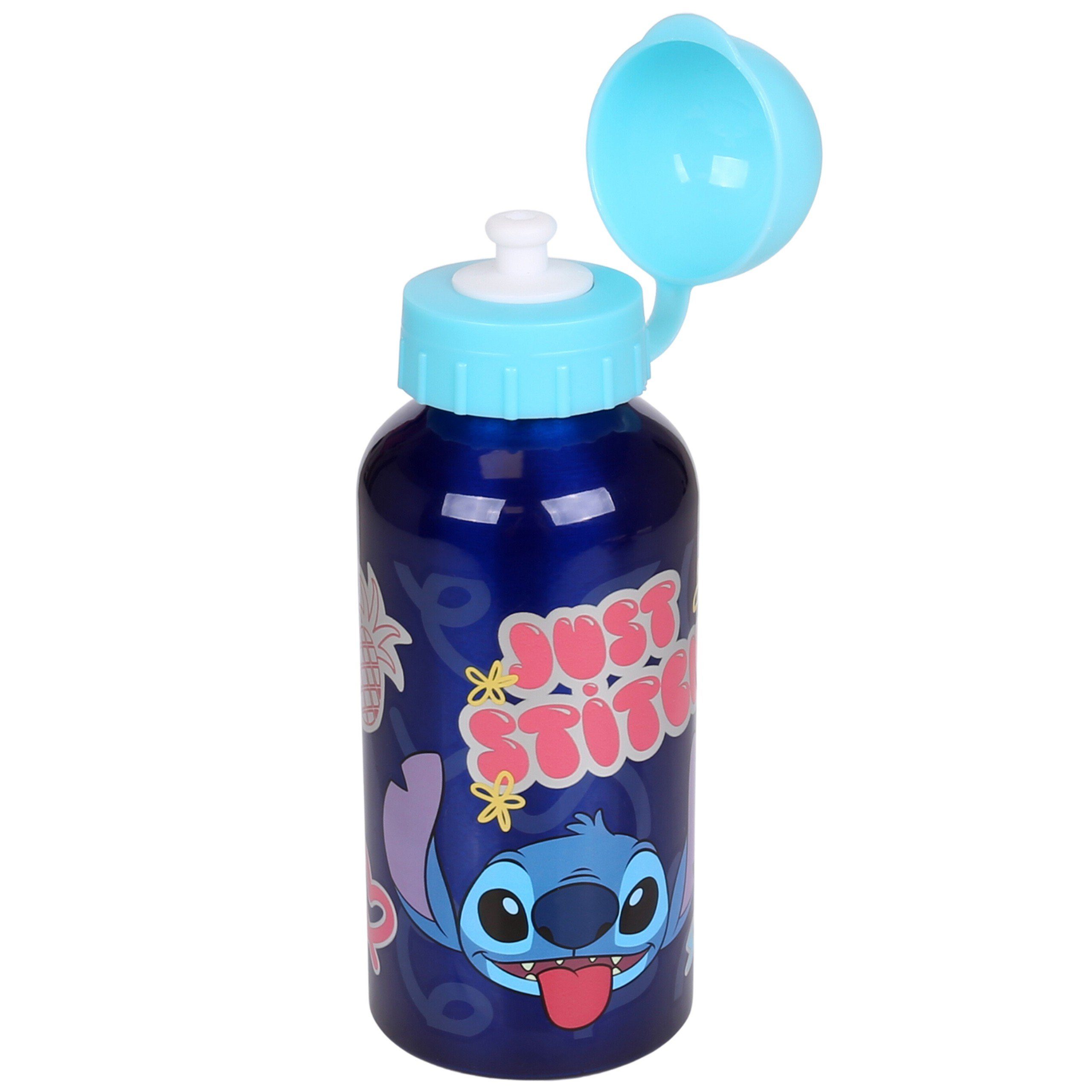 Stitch DISNEY Trinkflasche/Bidon, blau Aluminium Sarcia.eu 400ml Trinkflasche