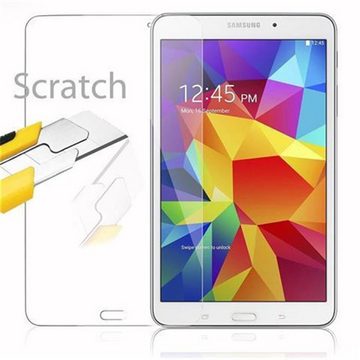 Cadorabo Schutzfolie Samsung Galaxy Tab 4 (8 Zoll), (1-St), Schutzglas Panzer Folie (Tempered) Display-Schutzfolie mit 3D Touch