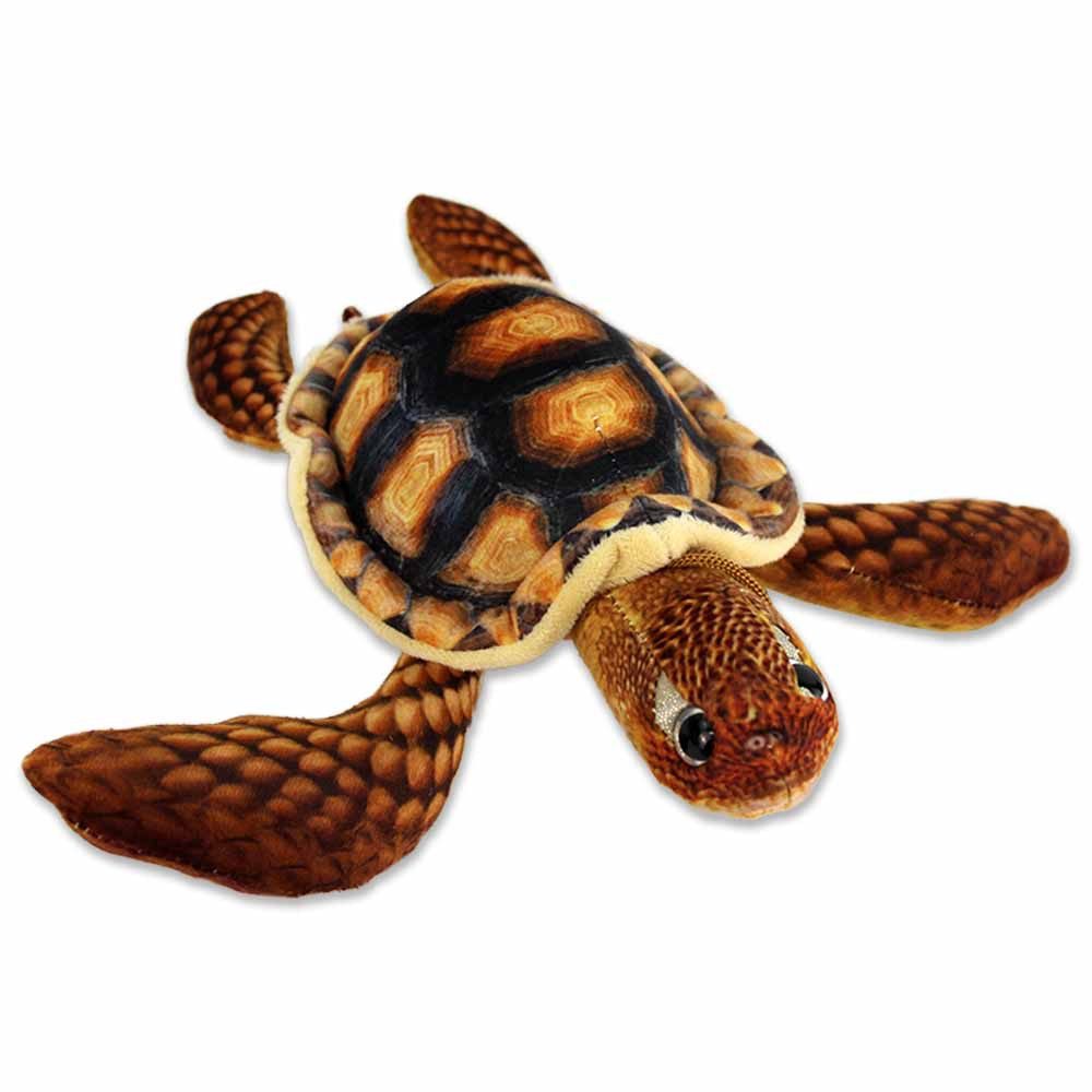 BEMIRO Tierkuscheltier Plüsch Schildkröte in braun & grün - ca. 25 - 36 cm