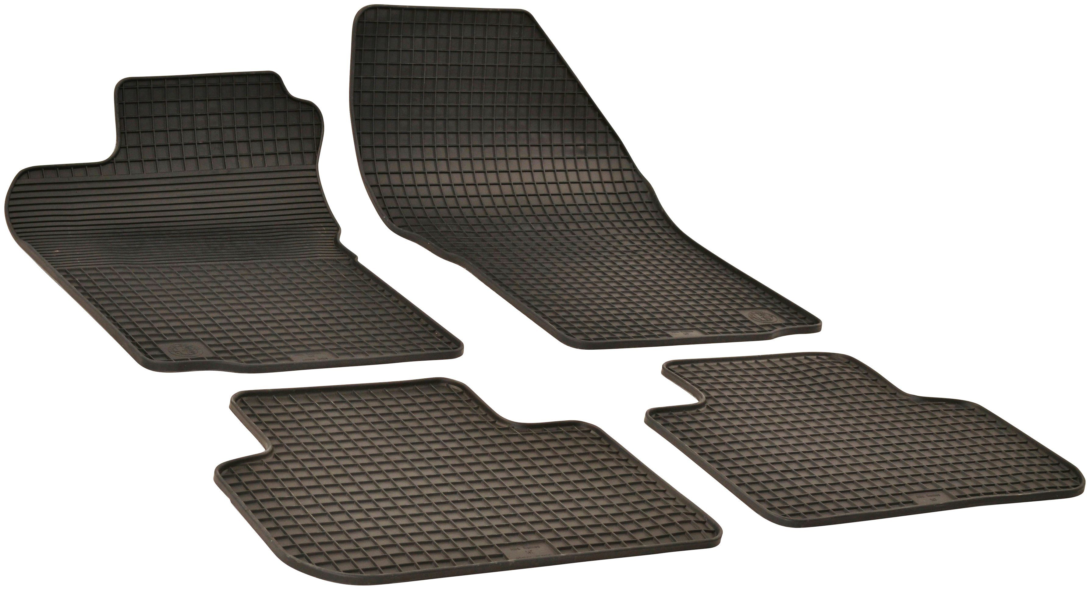 WALSER Passform-Fußmatten (4 St), für Alfa Romeo 147 Schrägheck, für Alfa Romeo 147 10/2000-12/2010
