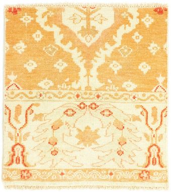 Wollteppich Designer Teppich handgeknüpft beige, morgenland, quadratisch, Höhe: 6 mm, handgeknüpft