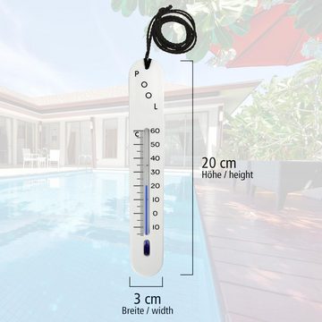 Lantelme Chlordosierschwimmer Pool Dosierer und Thermometer, Poolthermometer Anzeigebereich -15 bis +60 grad Celsius