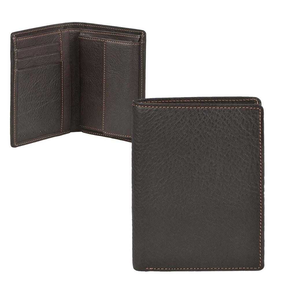 Sonnenleder Geldbörse Weser R Portemonnaie Herren Leder im Hochformat sehr edel, Herrenbörse, Portemonnaie, Hochformat 9x12cm, süddeutsches Leder