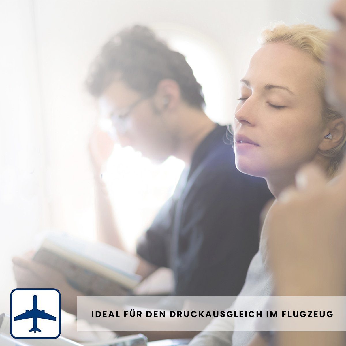 für Druckausgleich im ProtectOhr Reisen Travel, Gehörschutzstöpsel ideal Flugzeug, zum Ohrstöpsel
