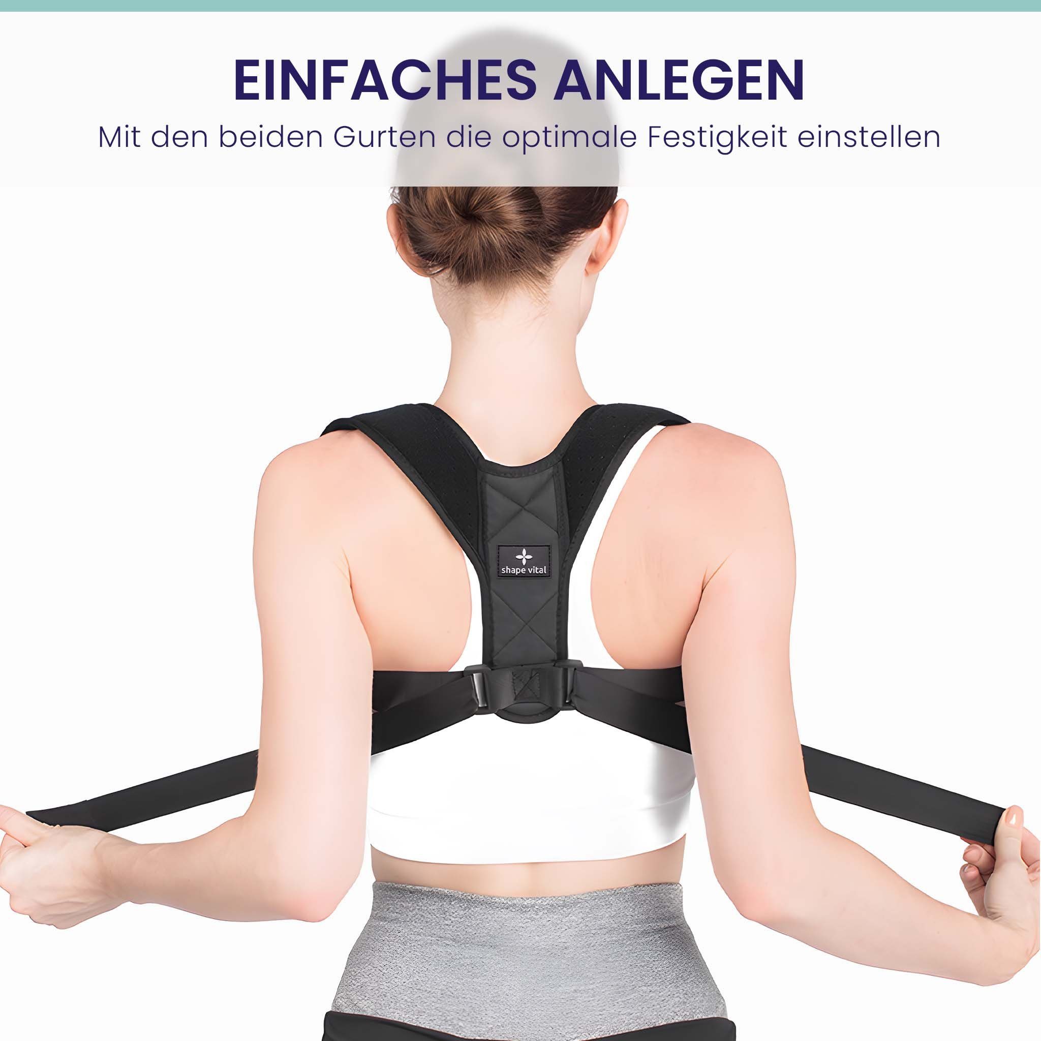 shapevital.de Rückenbandage Haltungsgurt Vital-Pro - Haltungstrainer für eine aufrechte Haltung