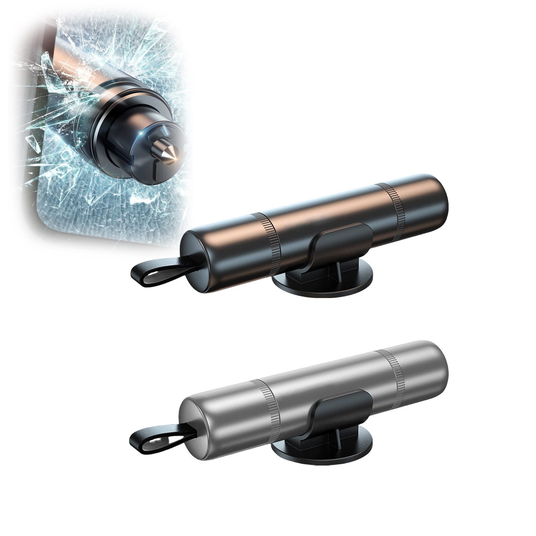 Keyura Hammer 2 in 1 Gurtschneider Notfallhammer (2 Stück Auto Sicherheitsh günstig online kaufen