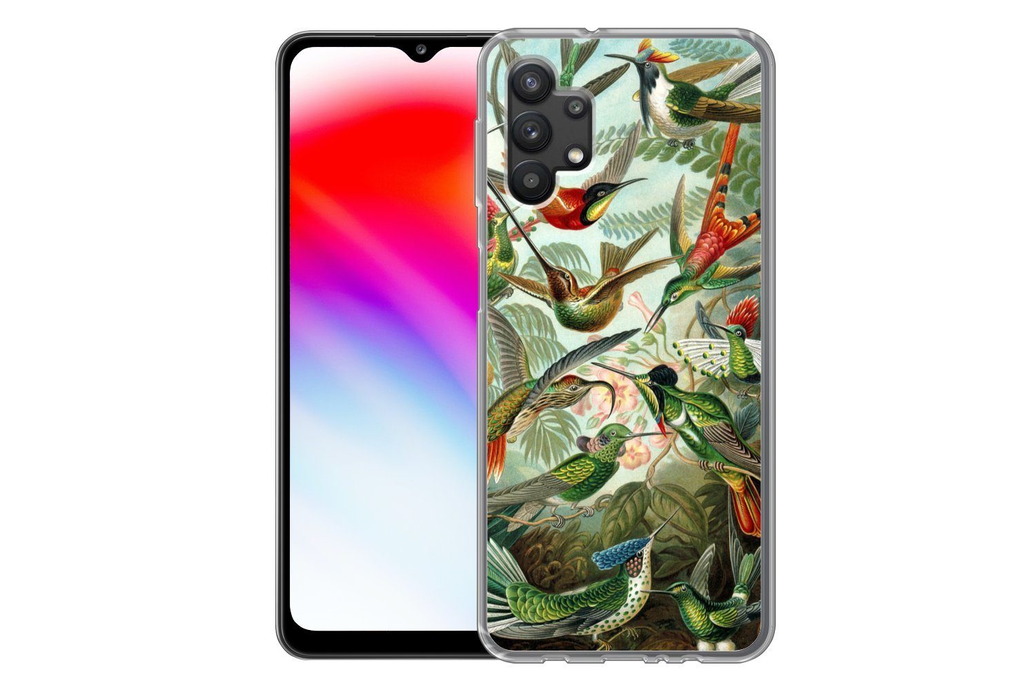 MuchoWow Handyhülle für Samsung Galaxy A32 5G Trochilidae - Alte Meister - Kunst, Smartphone-Bumper, Print, Handy Schutzhülle Dünn