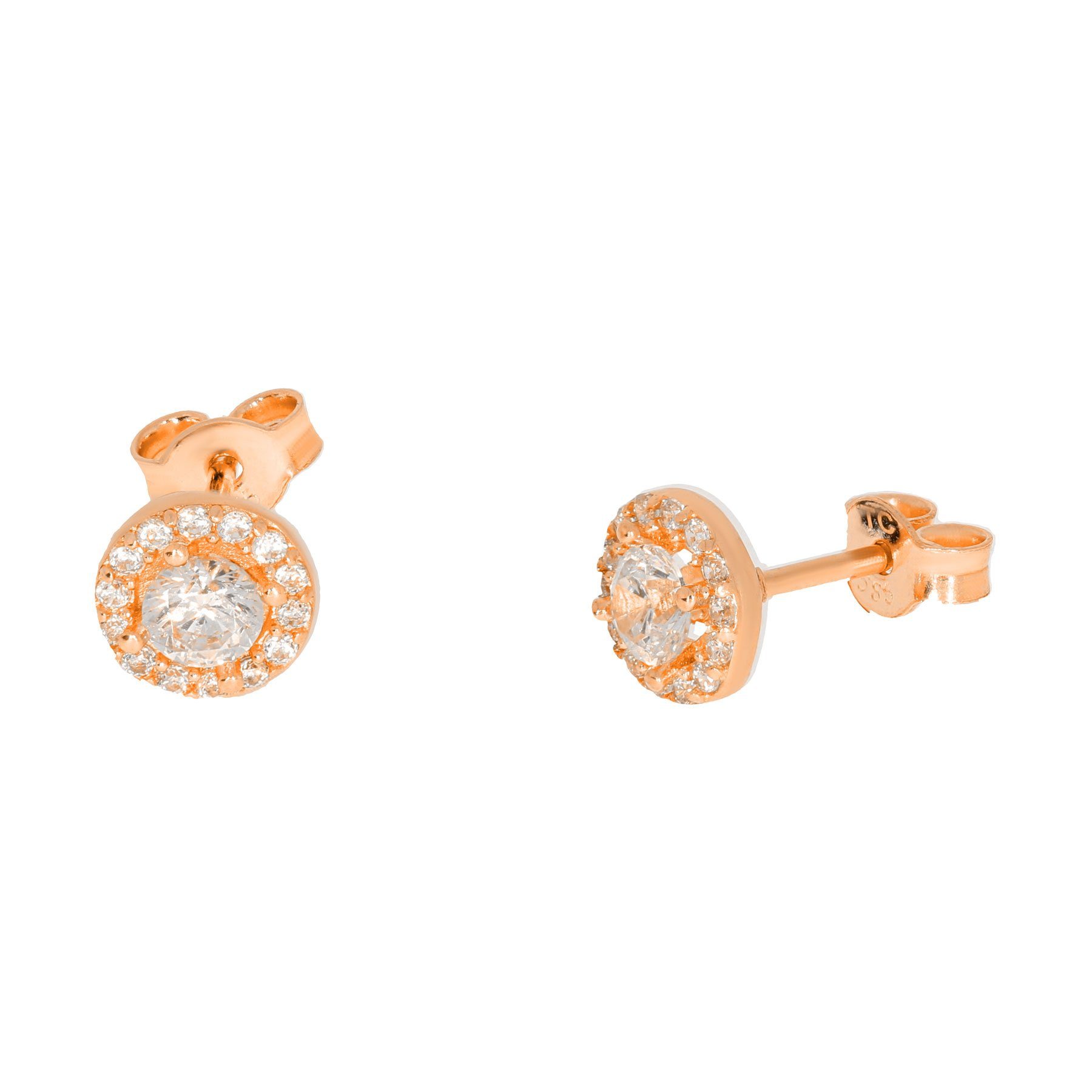 Stella-Jewellery Paar Ohrstecker 585er Rotgold Ohrstecker günstig online kaufen