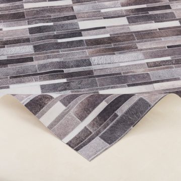 Designteppich Kunstfaser Patchwork Tierfell Stripes, Pergamon, Rechteckig, Höhe: 7 mm
