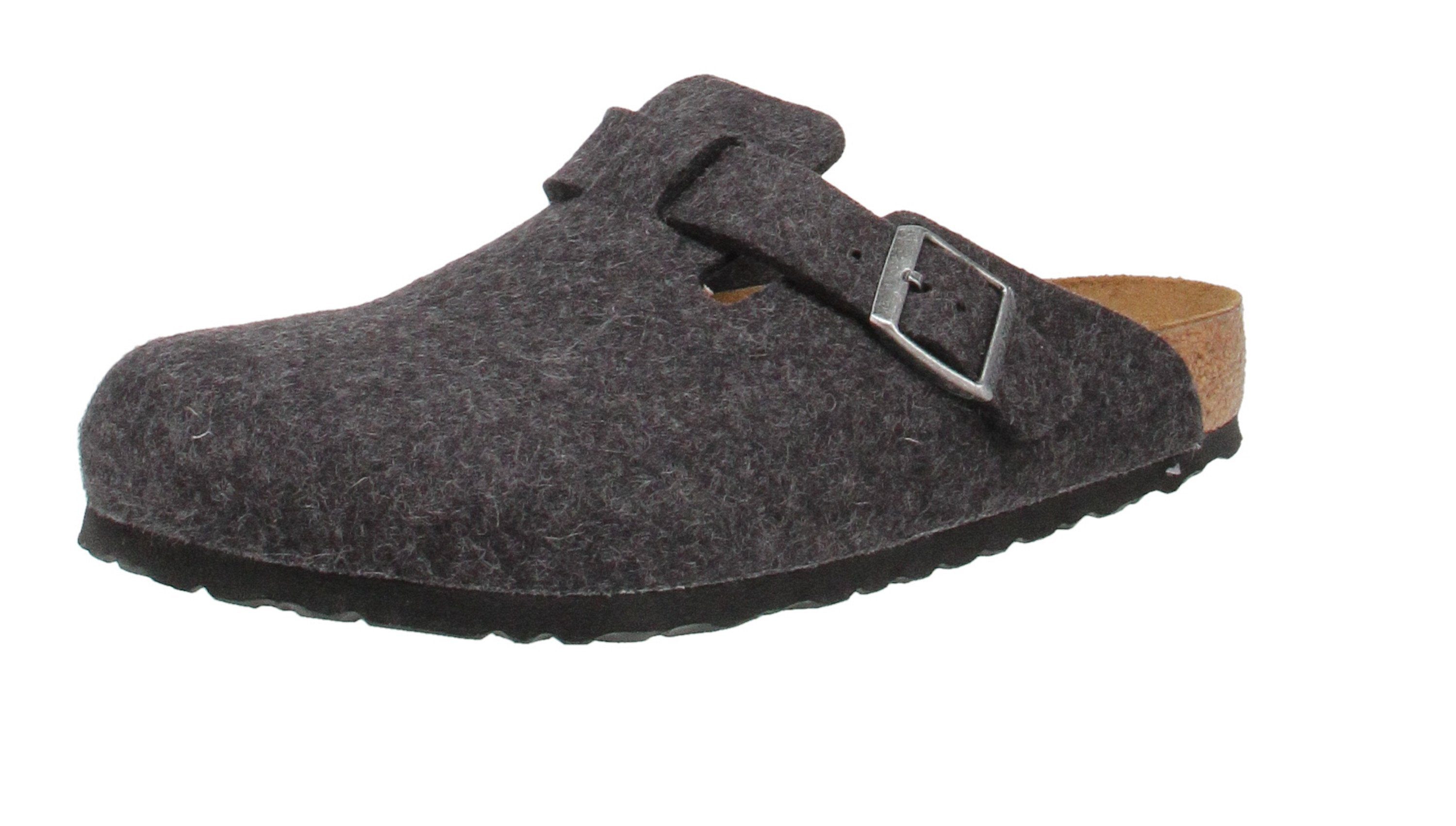 Birkenstock Birkenstock 160371 Boston Wo - Herren Schuhe offene Schuhe - Anthrazit Hausschuh