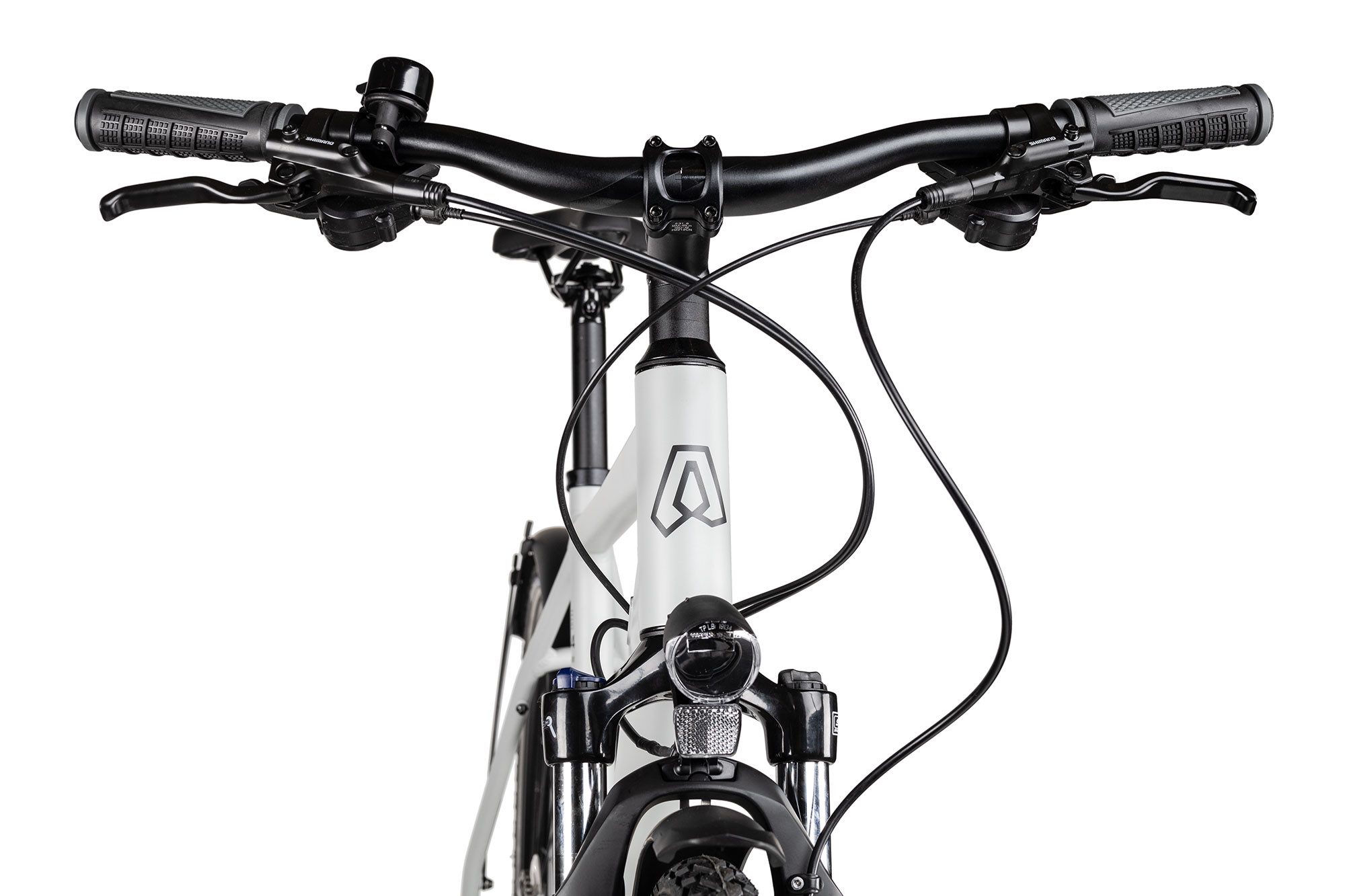 Axess Crossrad VERIS STREET, 27 Gang Shimano RD-Alivio M3100-9 Schaltwerk, Kettenschaltung, Herrenrad 28 Zoll 27-Gang weiß
