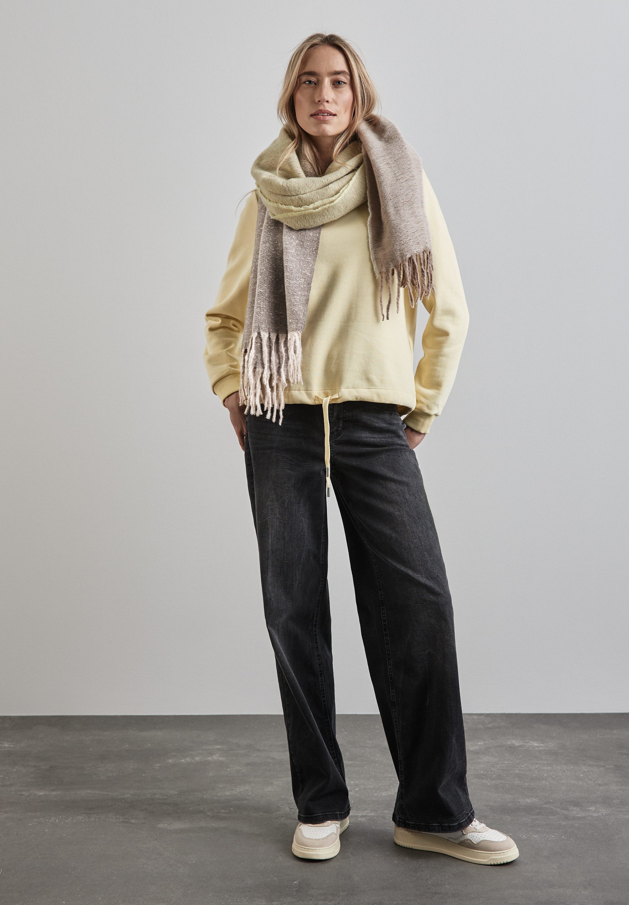 STREET ONE Schal, mit Fransenkante