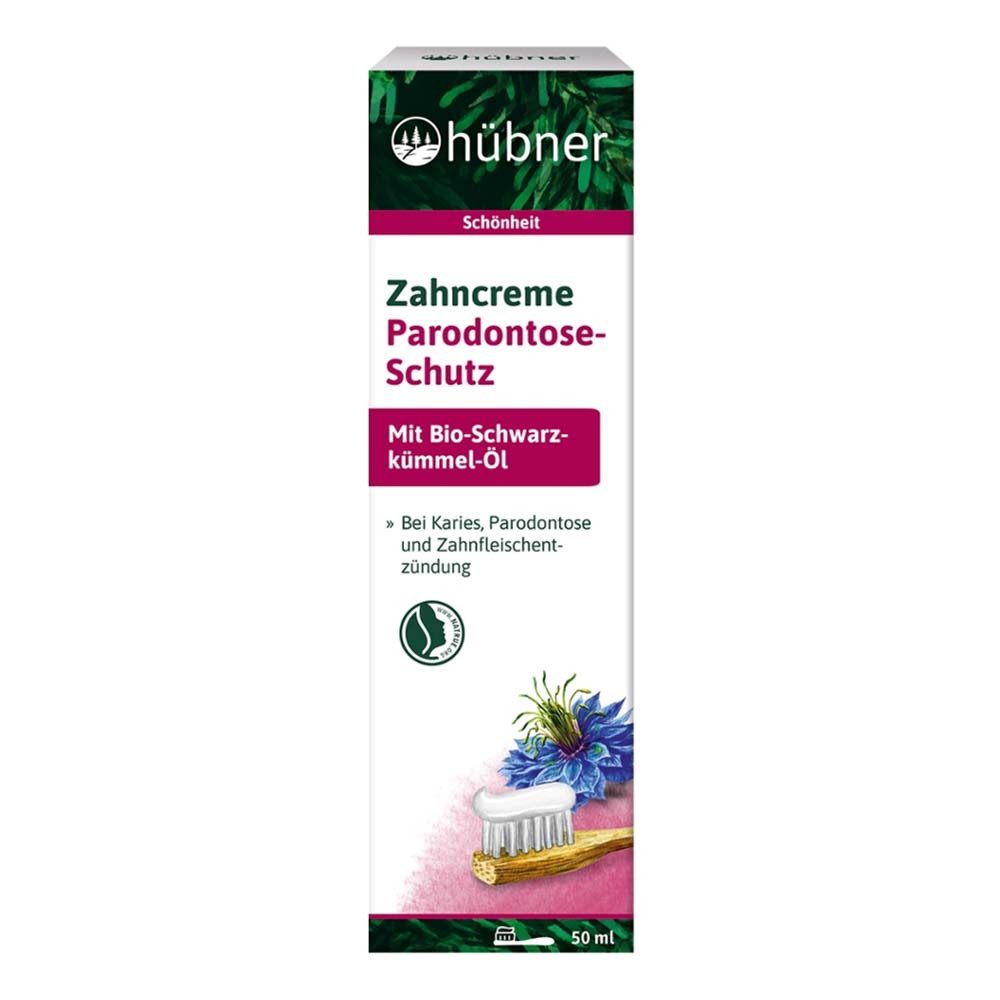 hübner Zahnpasta Zahncreme Paradontose-Schutz - Schwarzkümmel-Öl 50ml