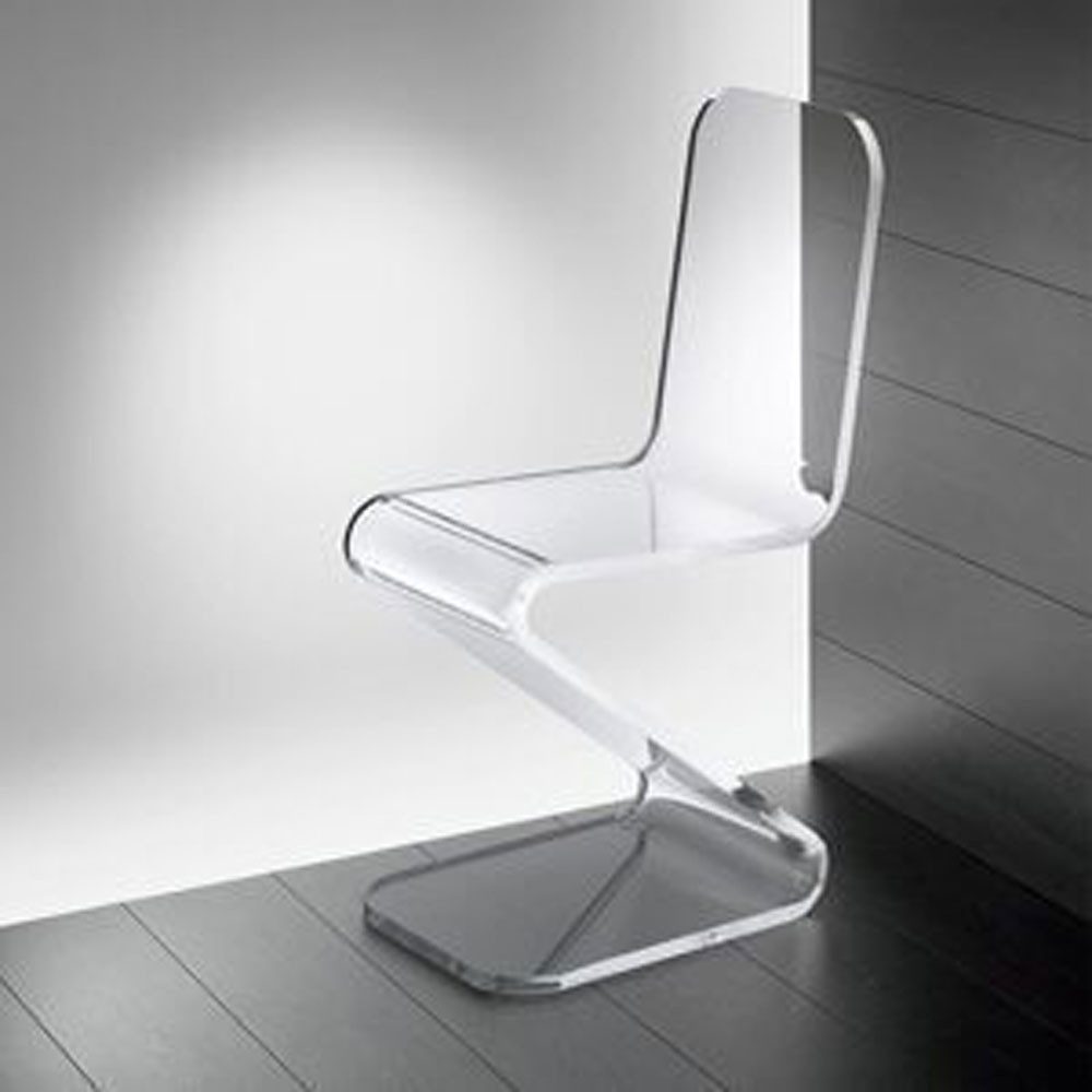 Design Objekte Stuhl Acryl Stuhl Modern in Z-Form stabil (1 St)