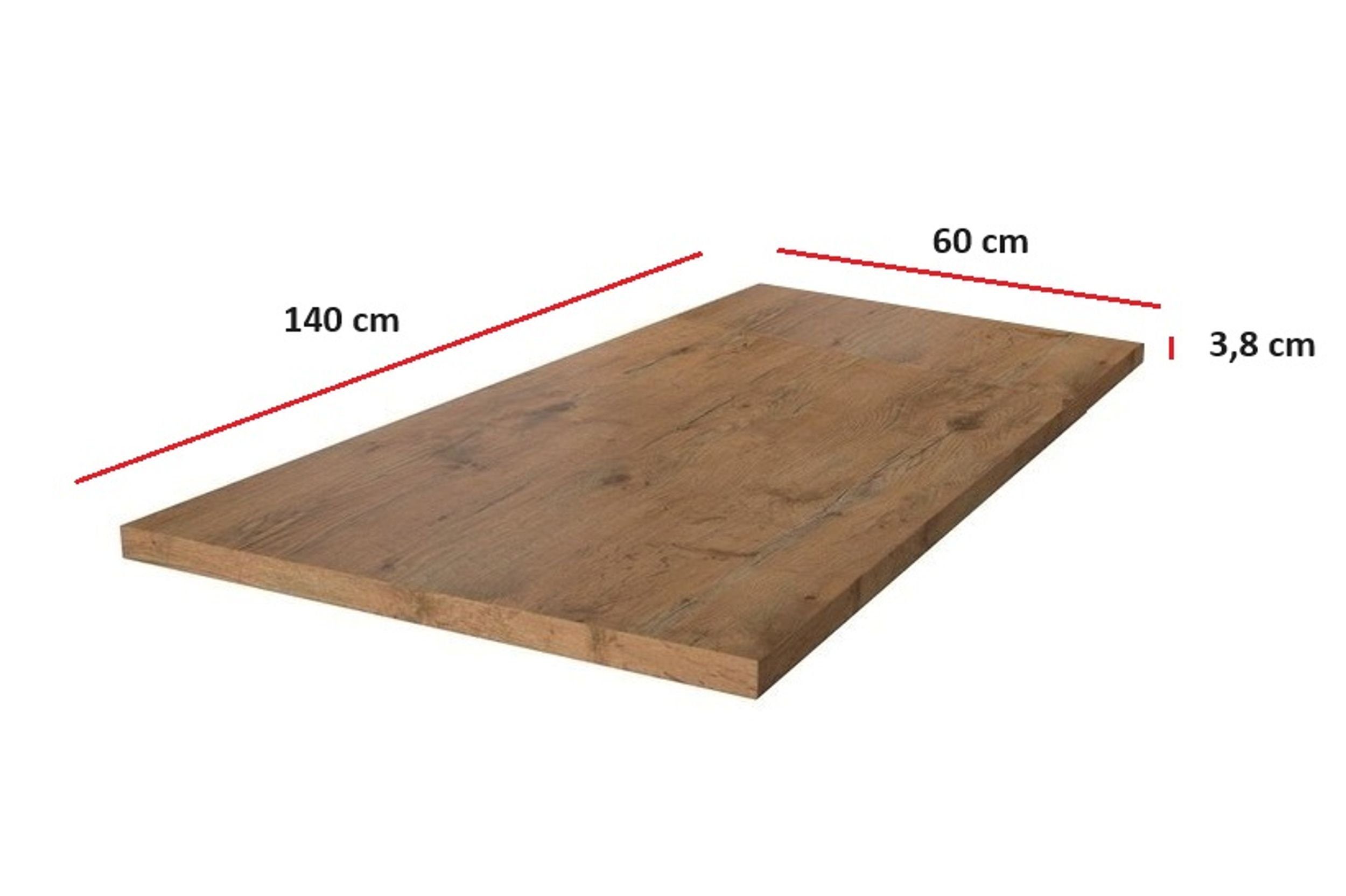 140 Küche cm 60 Küchenzeile ca. St), Höhe Dekor cm Küchenblock Küchen-Preisbombe Breite Tiefe 3,8 / Einbauküche ca. (1, Lancelot / Vigo cm Eiche 1 Arbeitsplatte