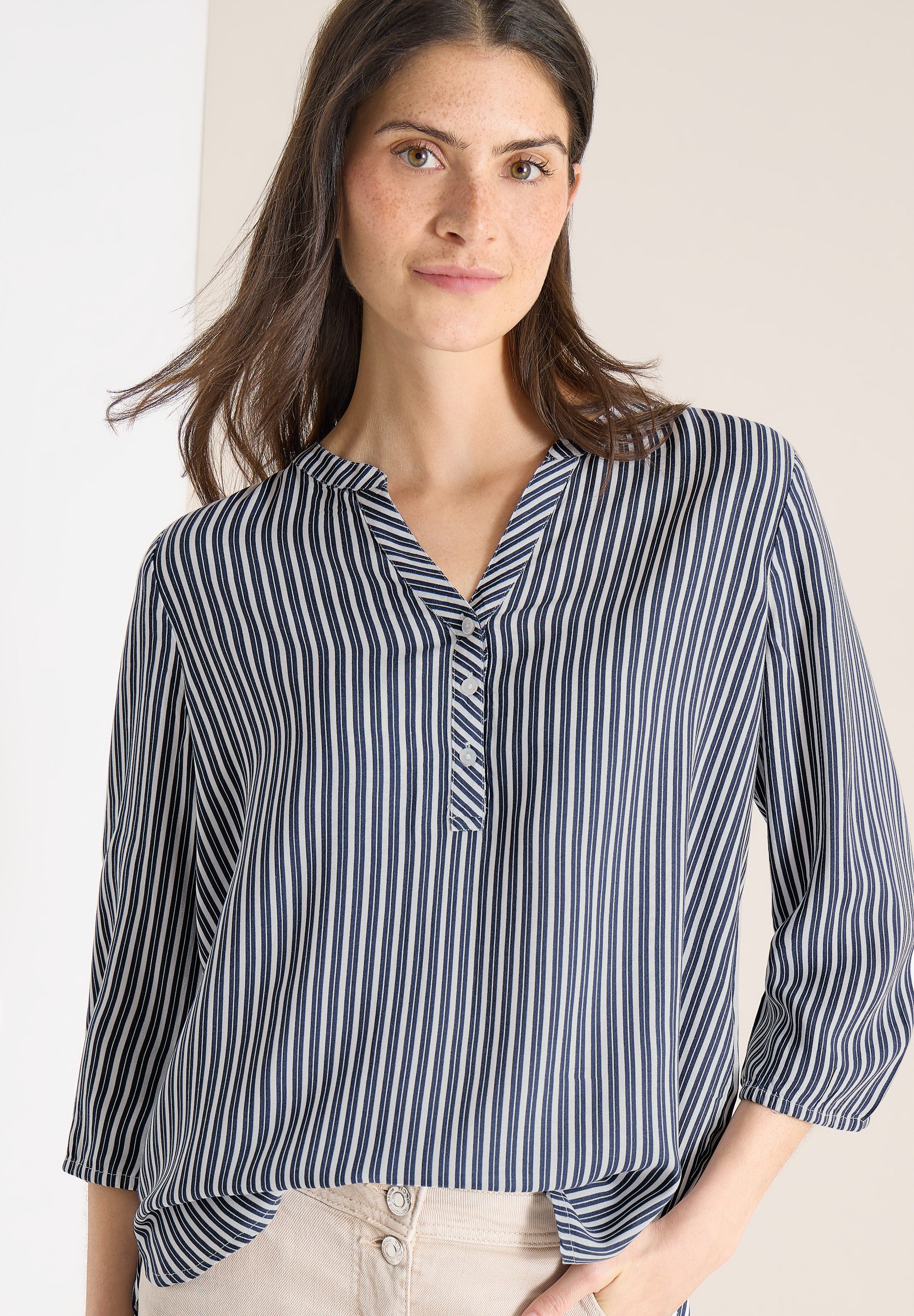 CECIL Klassische Bluse mit Streifen Muster