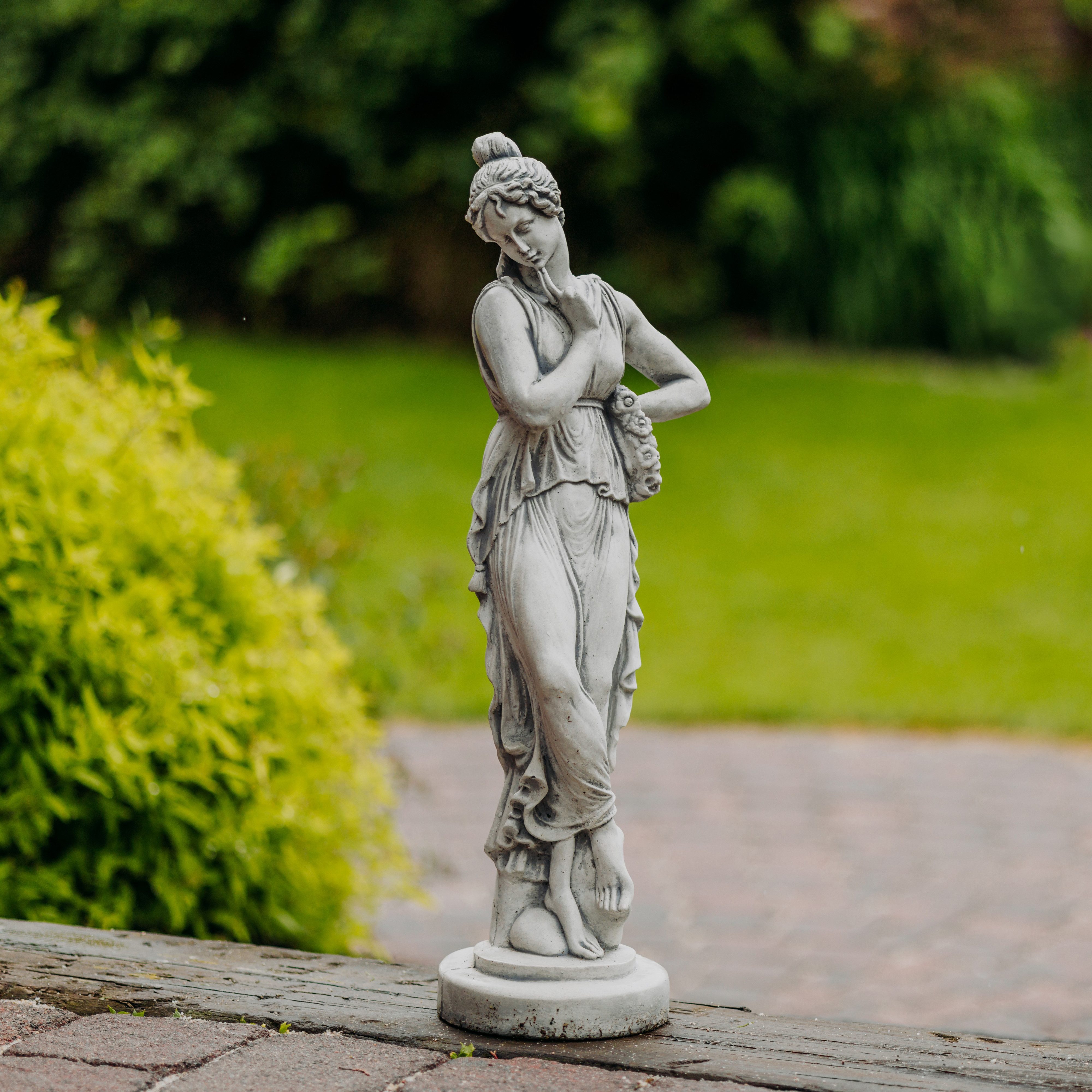 gartendekoparadies.de Gartenfigur Antike Frauen-Statue, Steinfigur, H. 66 cm, 11 kg, Frostsicher
