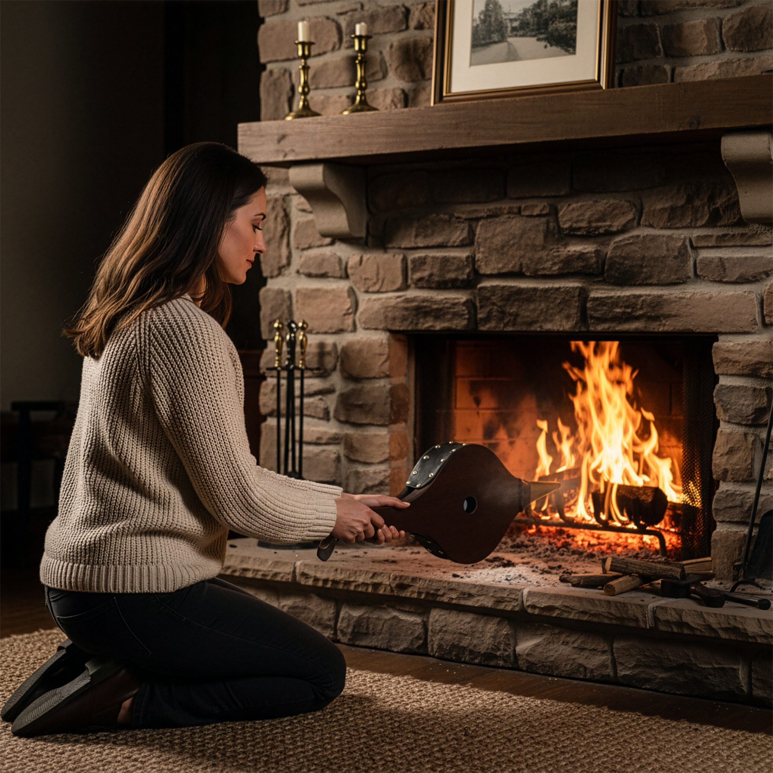 relaxdays Blasebalg Grill & Kamin (1-tlg) – Bild 3 von 5