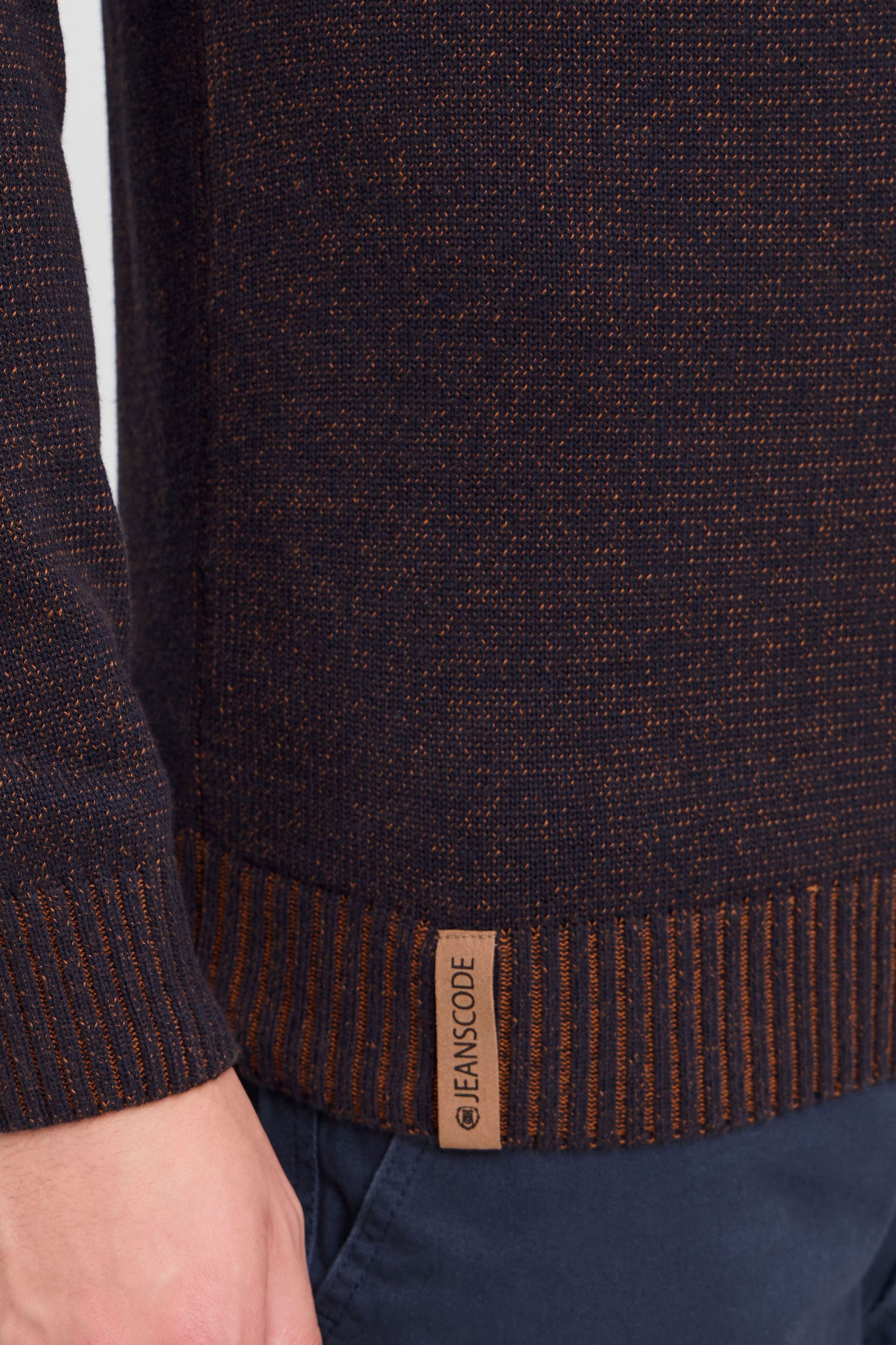 Indicode Troyer IDNathen Strickpulli mit Reißverschluss am Kragen