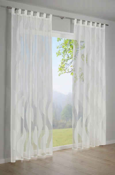 Vorhang Scherli, GARDINIA, Schlaufen (1 St), transparent, Stoff Scherli