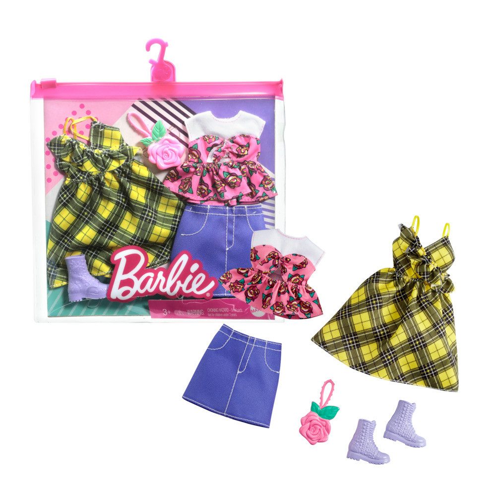 Mattel® Anziehpuppe Barbie Fashions 2 Outfits günstig online kaufen