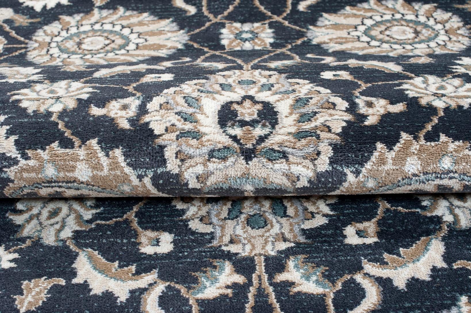 Orientteppich Oriente Teppich - Traditioneller Beige, Fußbodenheizung, für 300 400 Orient Schwarz x Pflegeleicht, Teppich Geeignet cm, Wohnzimmerteppich Mazovia