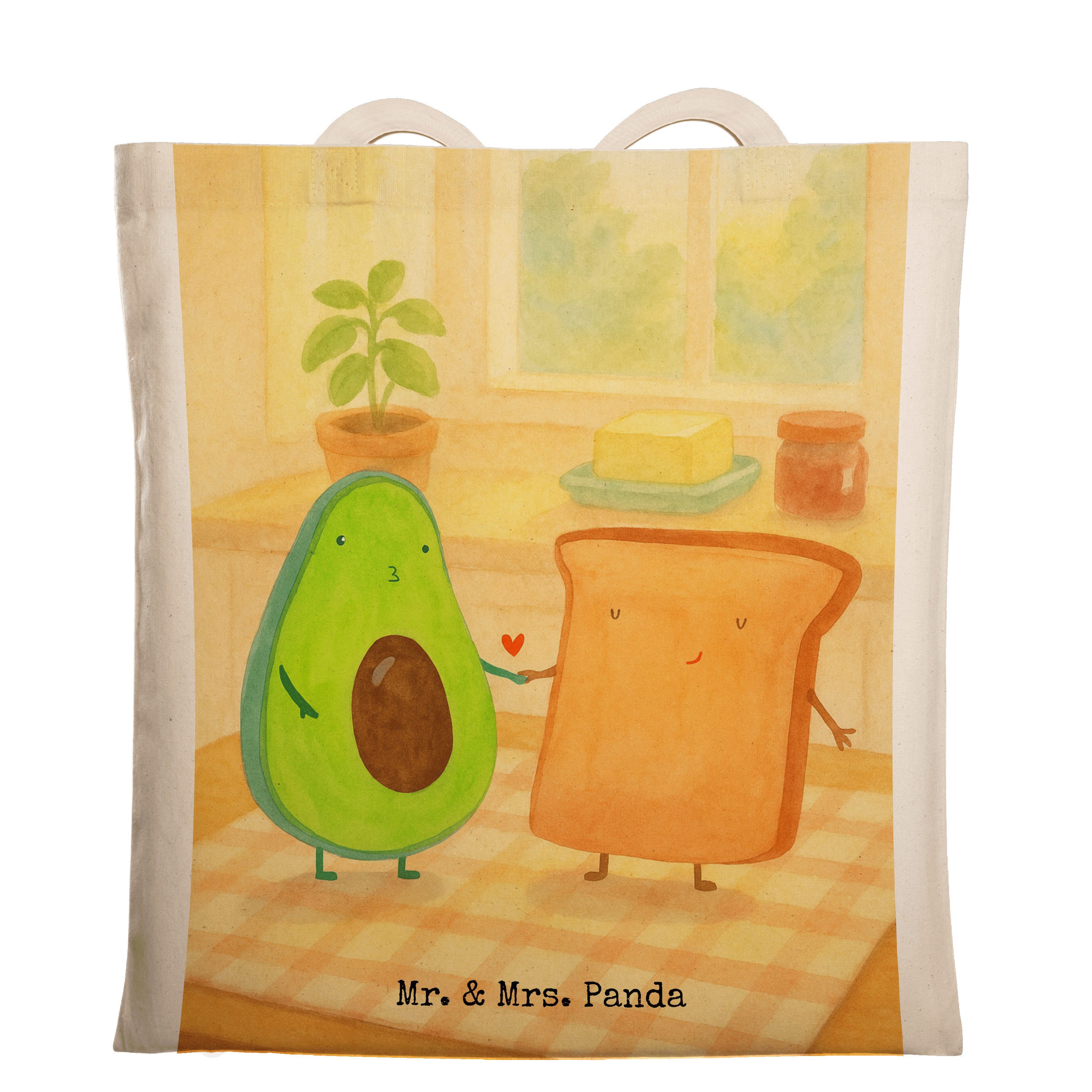 Tragetasche Avocado Toast Design, Shopping Tasche, Weiß, canvas tasche, Hochzeit