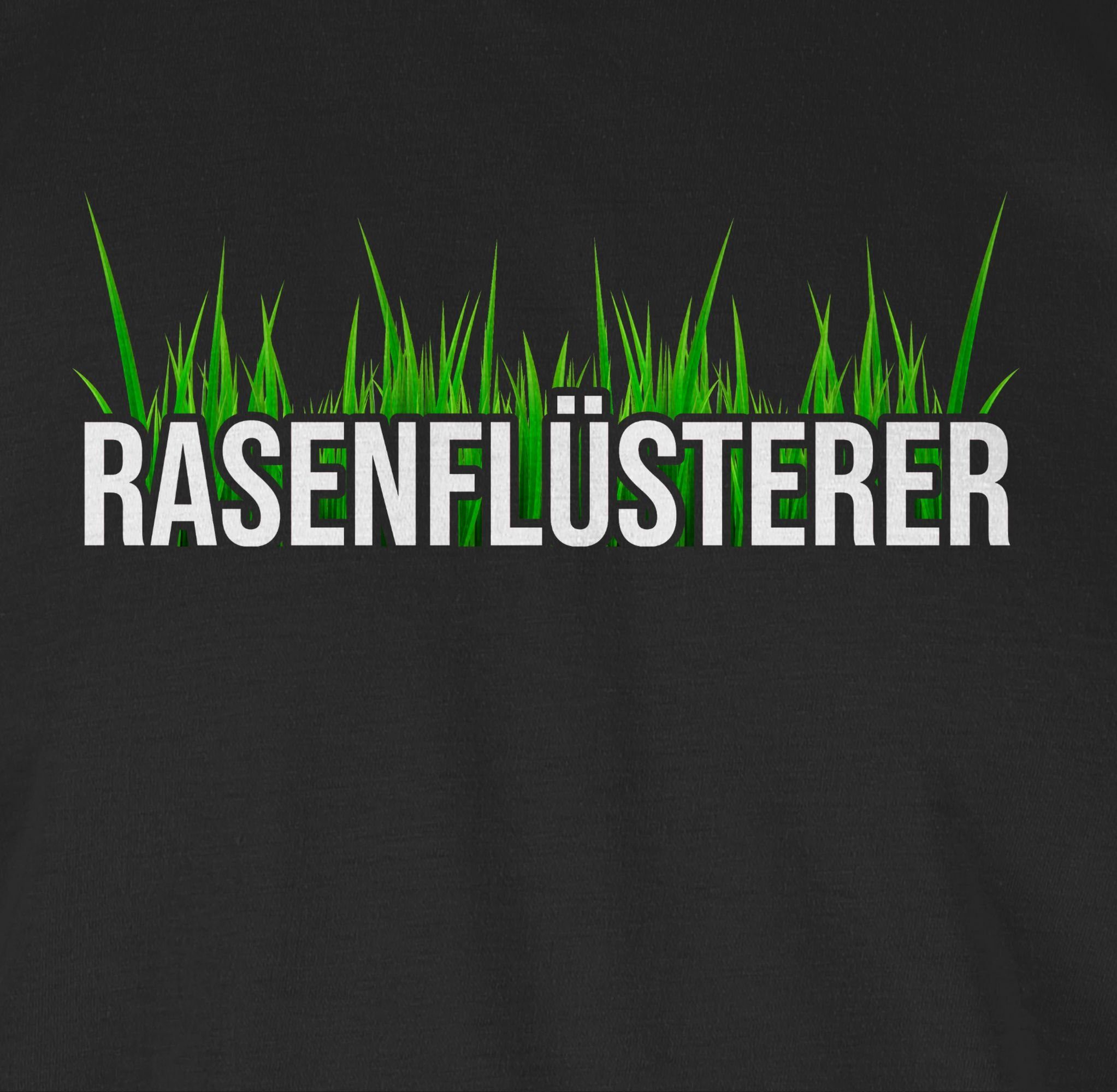 Shirtracer T-Shirt Rasenflüsterer Hausmeister Geschenk 03 Schwarz