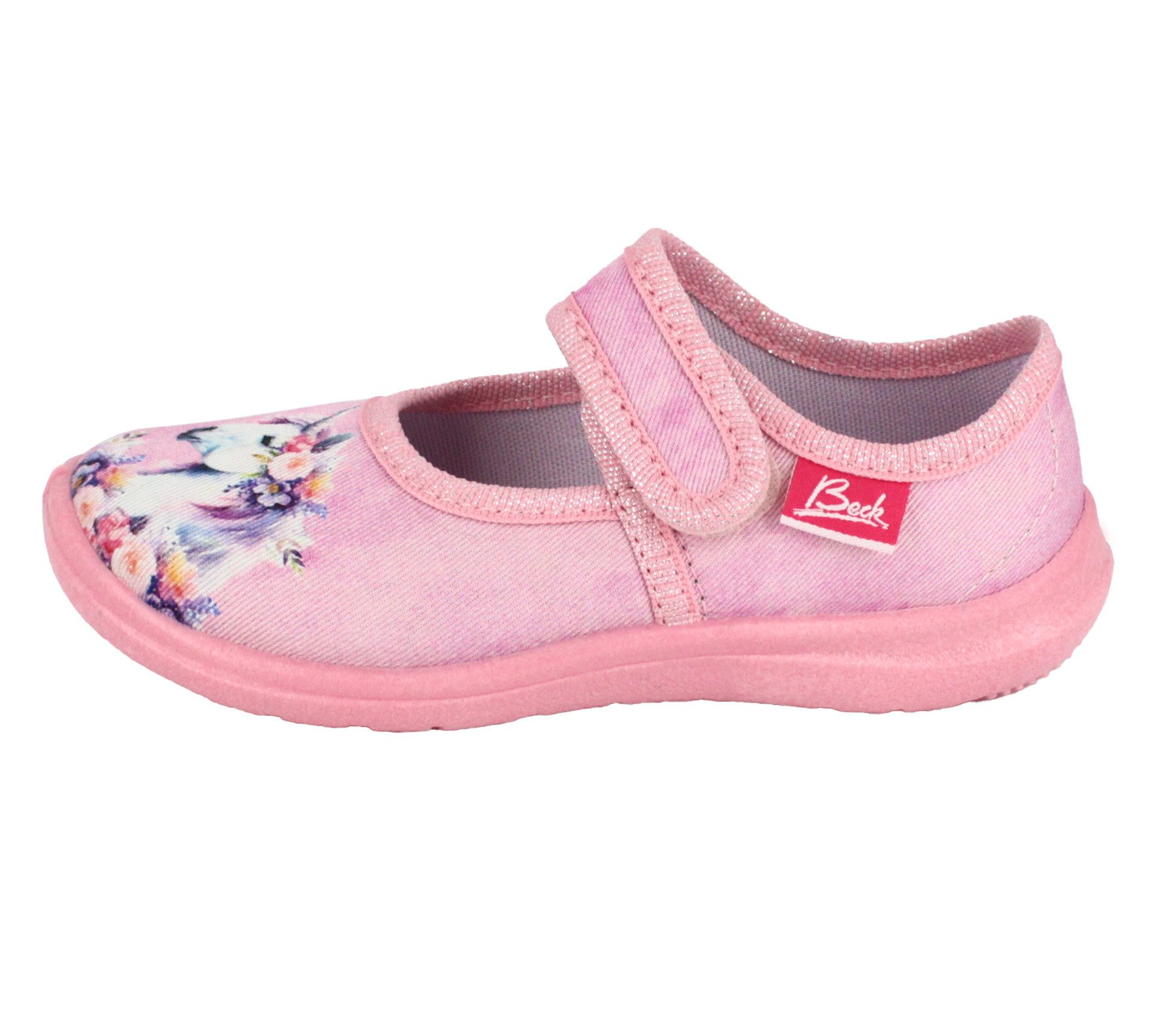 Beck Hausschuh Fairy Horse Hausschuh schmale Passform