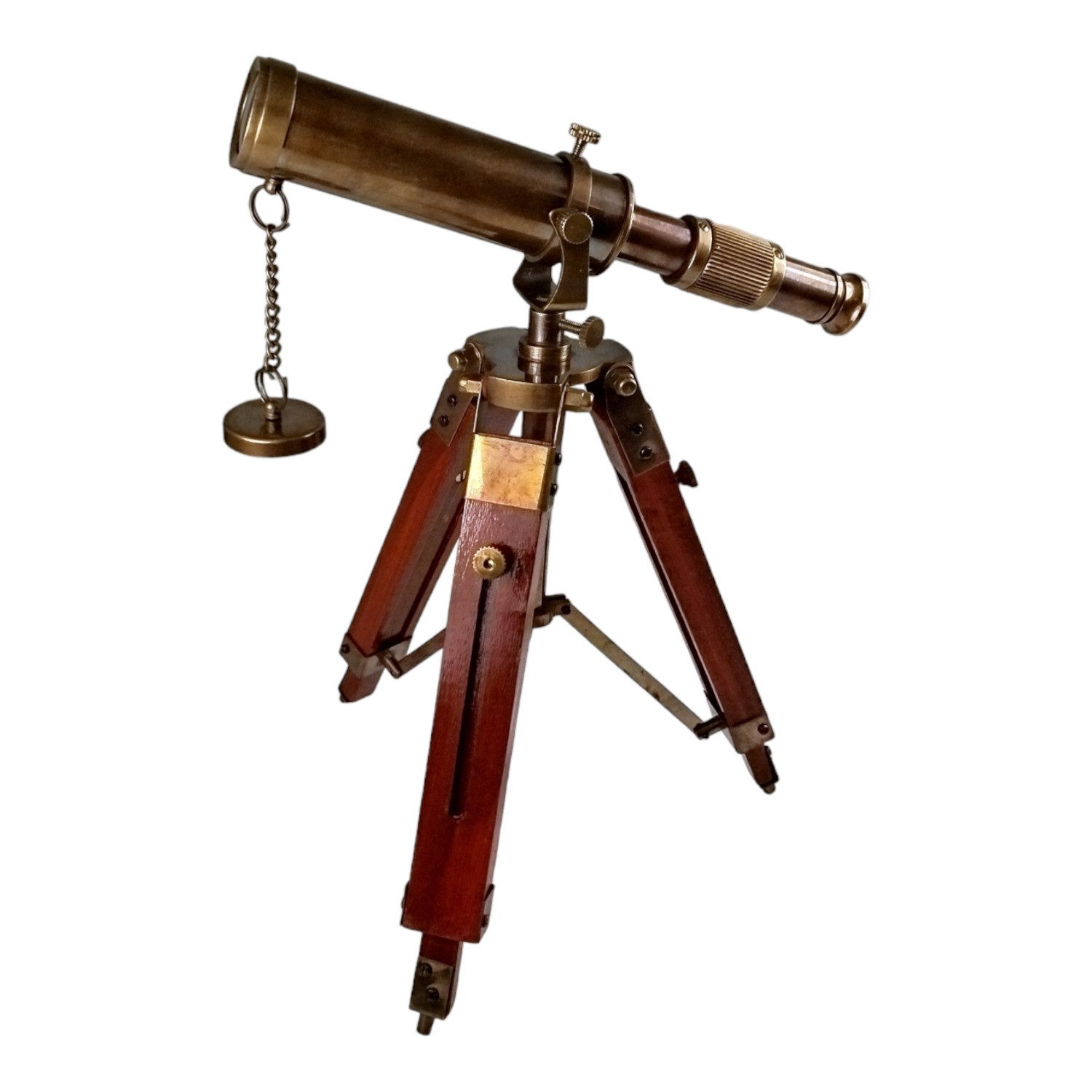 FTWdesign Dekofigur Mini Vintage Teleskop mit Dreibeinstativ Maritime Deko günstig online kaufen