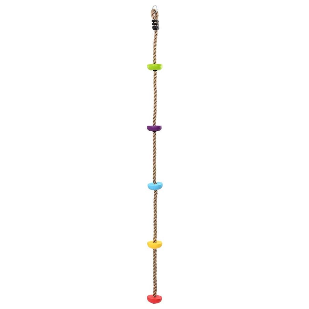Spielturm Kletterseil Mehrfarbig 10,5 x 10,5 x 201 cm Polyester