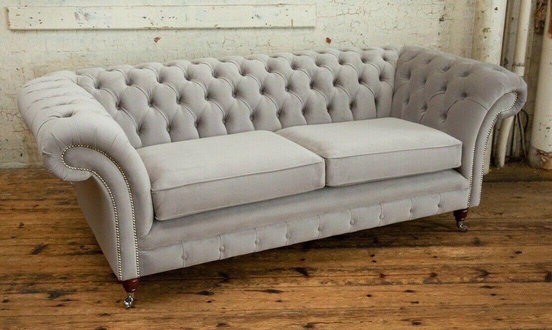 Design Couch Chesterfield cm Sofa Sofa 225 3 Chesterfield-Sofa, Sitzer JVmoebel