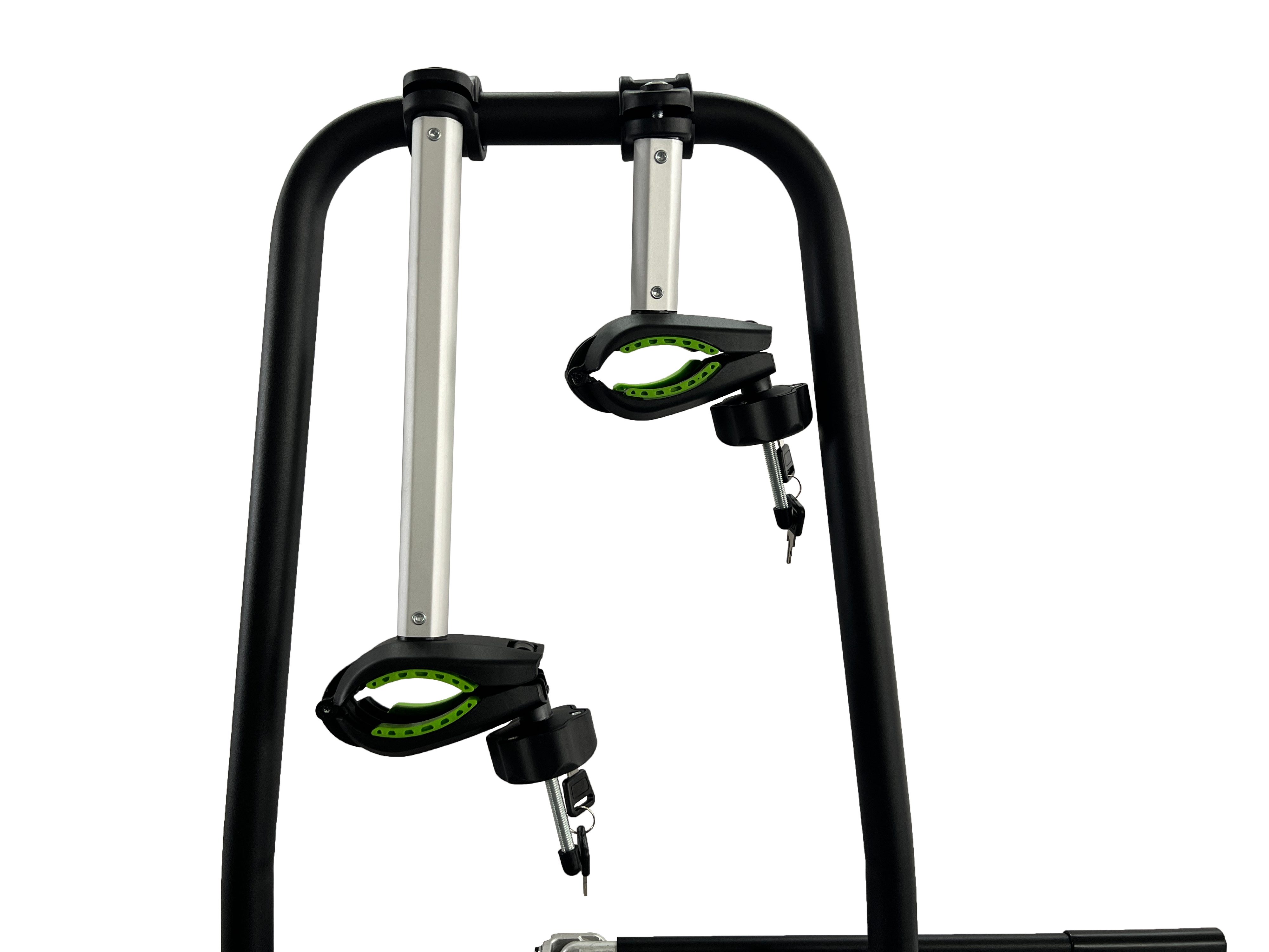 Grundig bicycle carrier Nizza 11-2EB rear carrier for 2 bicycles, e-bikes (bicycle carrier for 2 bicycles), 60 kg load capacity, 2 bicycles at 30 kg each