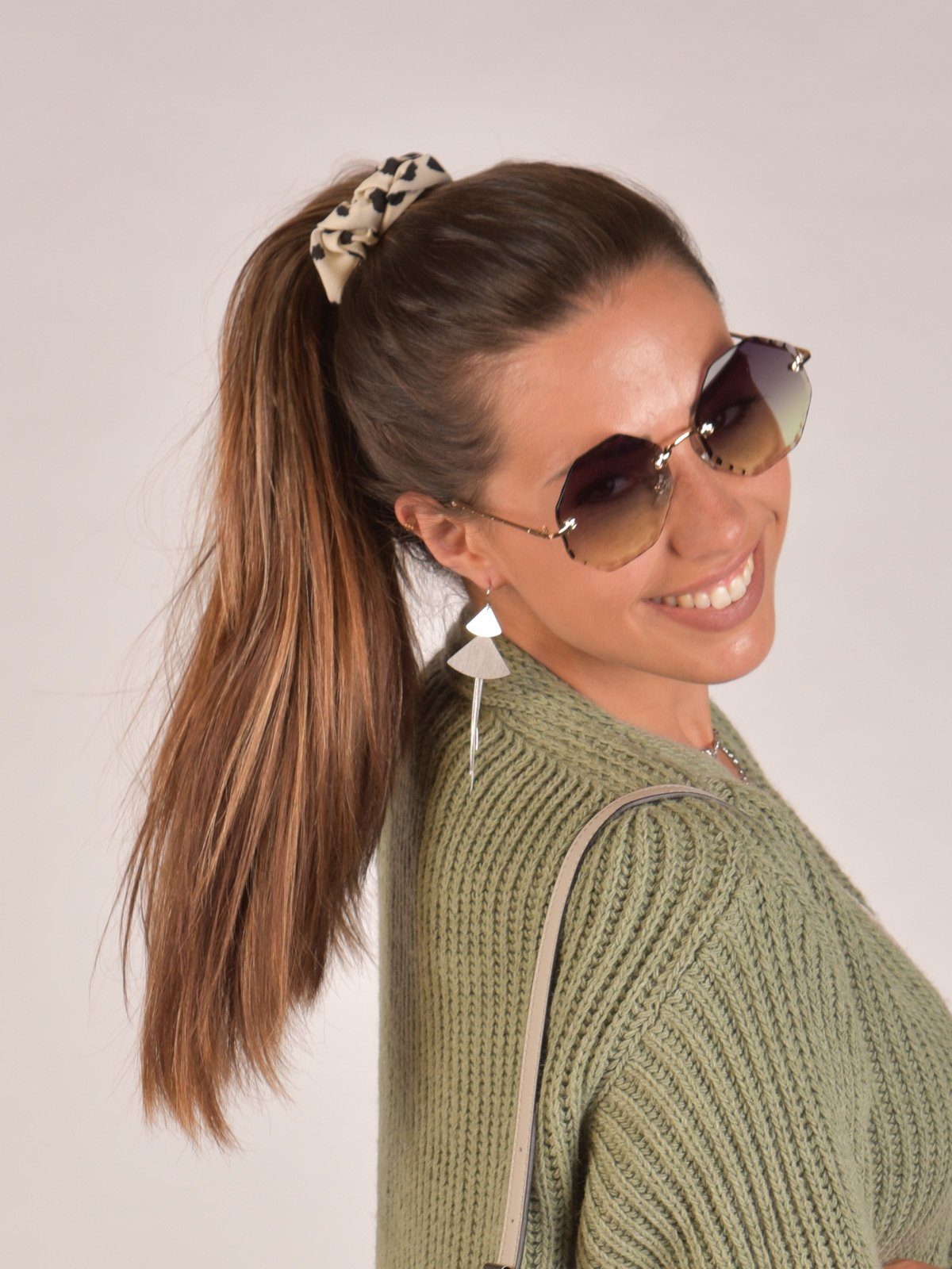 Curry Muster styleBREAKER Scrunchie 1-tlg., Haargummi, Dalmatiner Haargummi Punkte