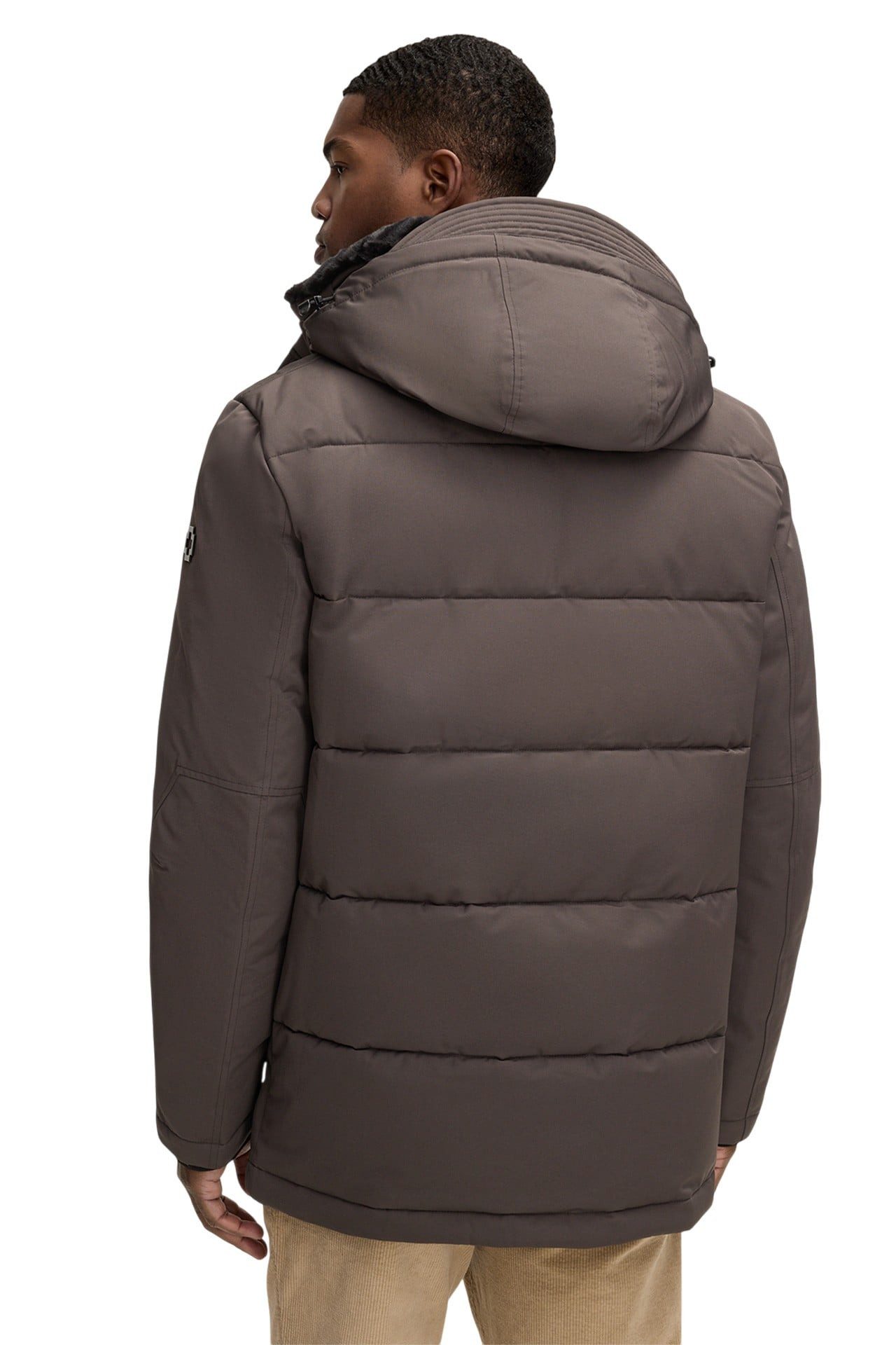 Strellson Winterjacke Plaza 2.0 (Steppjacke, wind- und wasserfest) dunkelbraun Herren